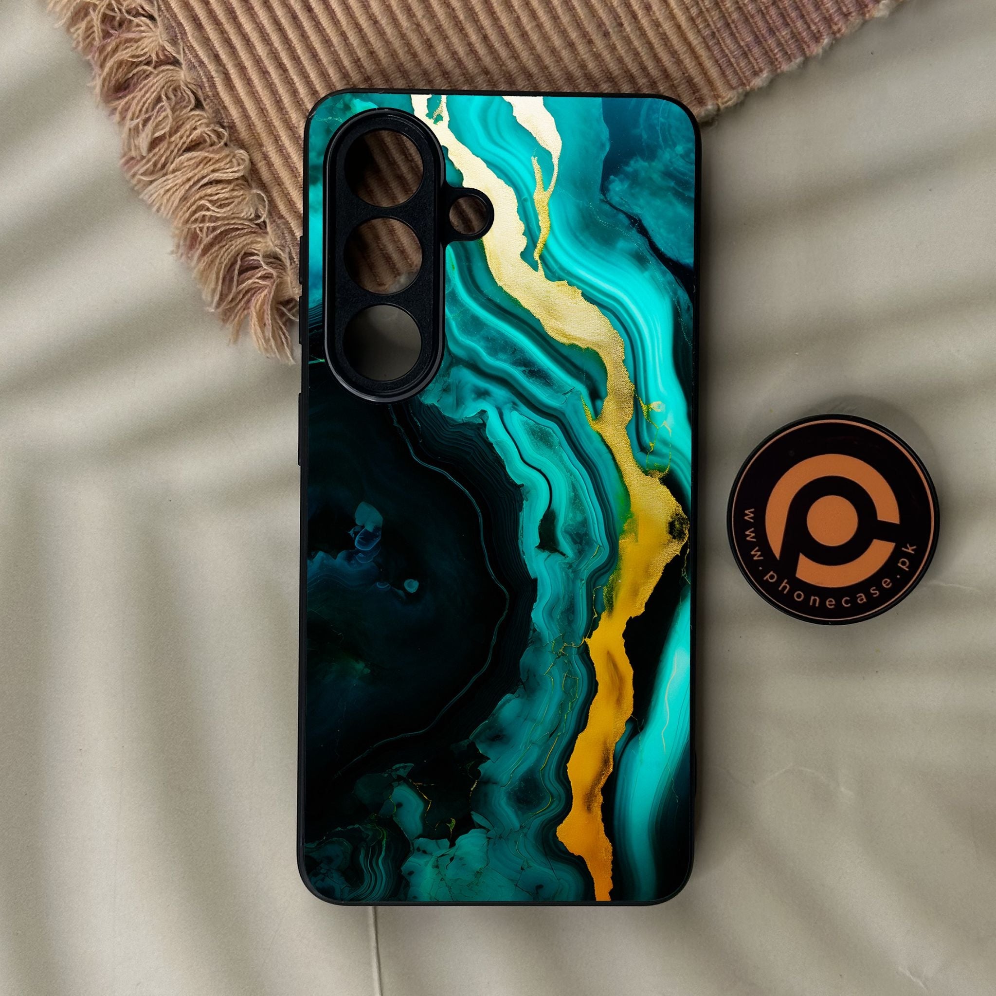 Galaxy S26 - Liquid 2.0 Design 6 - Premium Metal Printed Soft Bumper Shock Proof Case