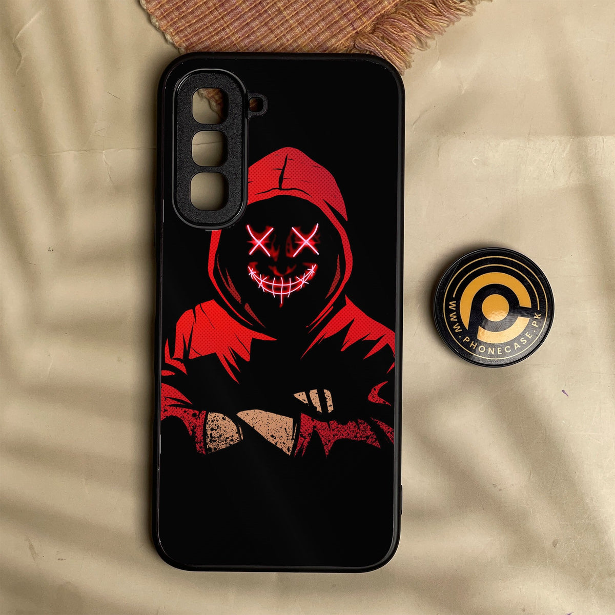 Infinix Hot 70 - Anonymous 2.0 Design 5 - Premium Metal Printed Soft Bumper Shock Proof Case