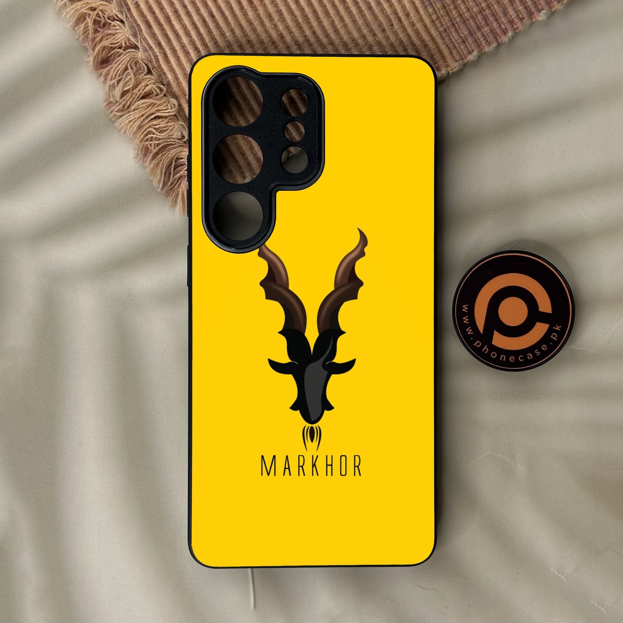 Galaxy S26 Ultra - Markhor Design 1 - Premium Metal Printed Soft Bumper Shock Proof Case