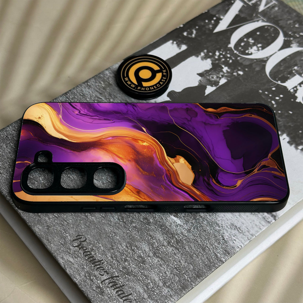 Infinix Hot 70 Pro - Liquid 2.0 Design 5 - Premium Metal Printed Soft Bumper Shock Proof Case
