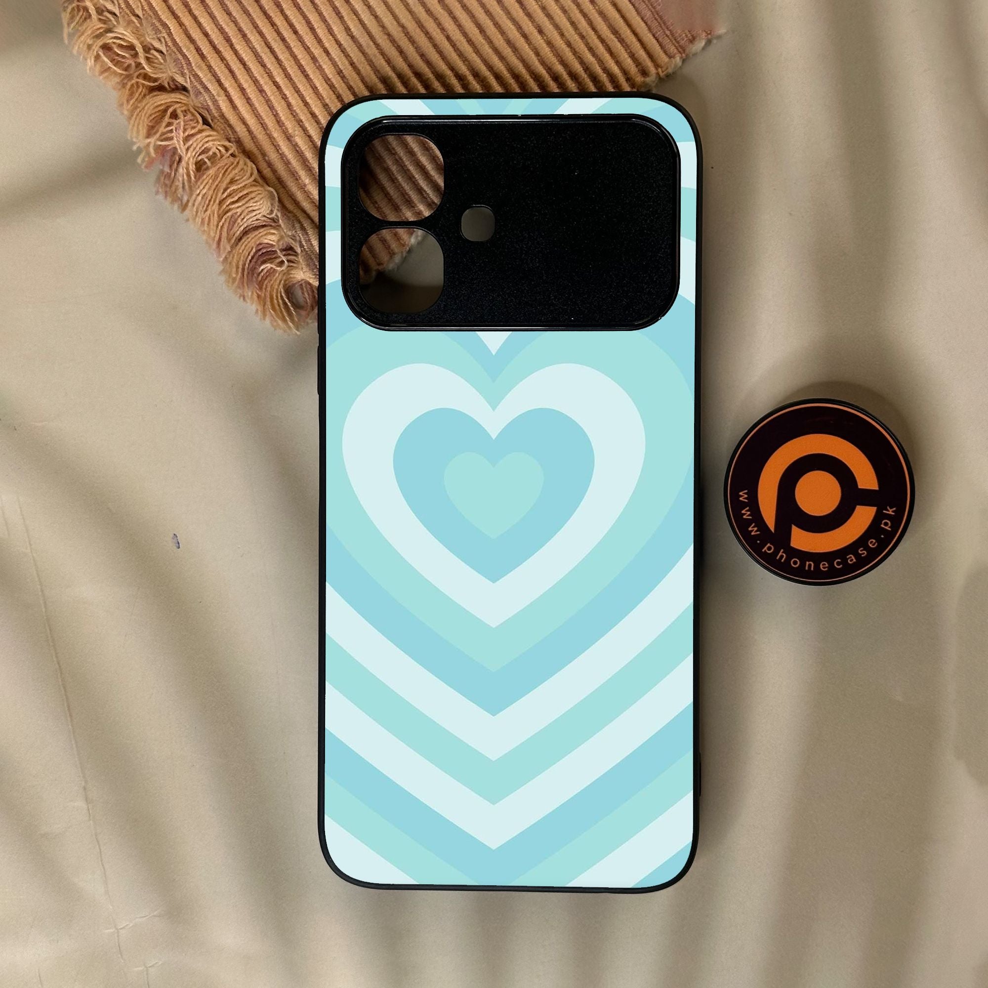 Infinix Smart 20 - Heartbeat Design 7 - Premium Metal Printed Soft Bumper Shock Proof Case