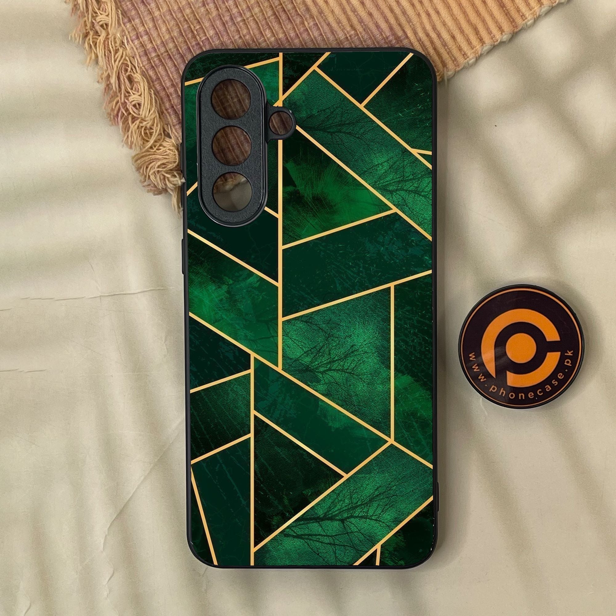 Samsung Galaxy A57 - Geometric Design 10 - Premium Metal Printed Soft Bumper Shock Proof Case