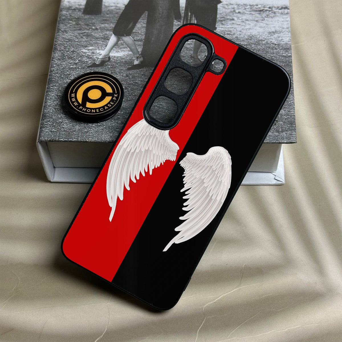 Infinix Hot 70 Pro - Angel 2.0 Design 4 - Premium Metal Printed Soft Bumper Shock Proof Case