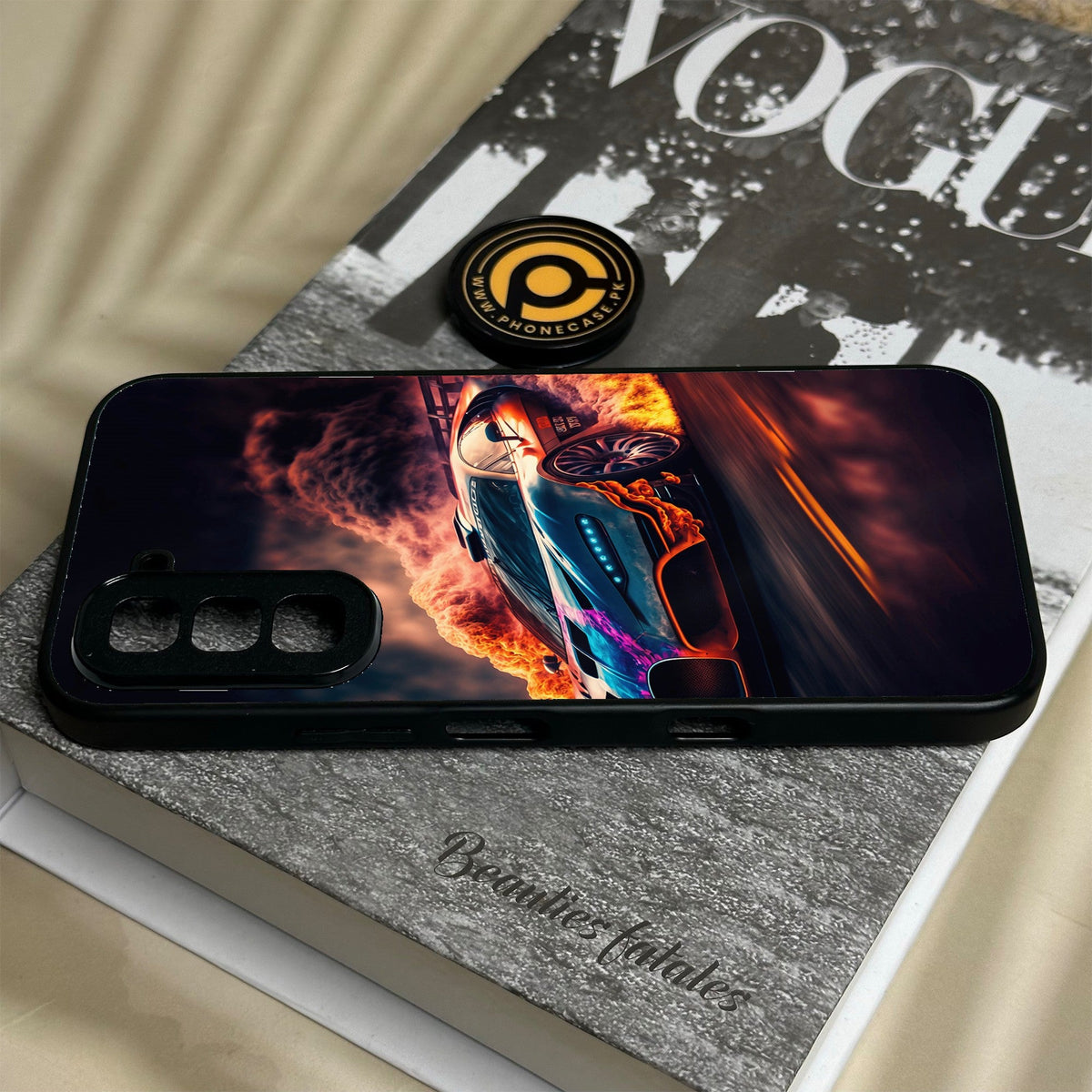 Infinix Hot 70 - Racing Design 4 - Premium Metal Printed Soft Bumper Shock Proof Case