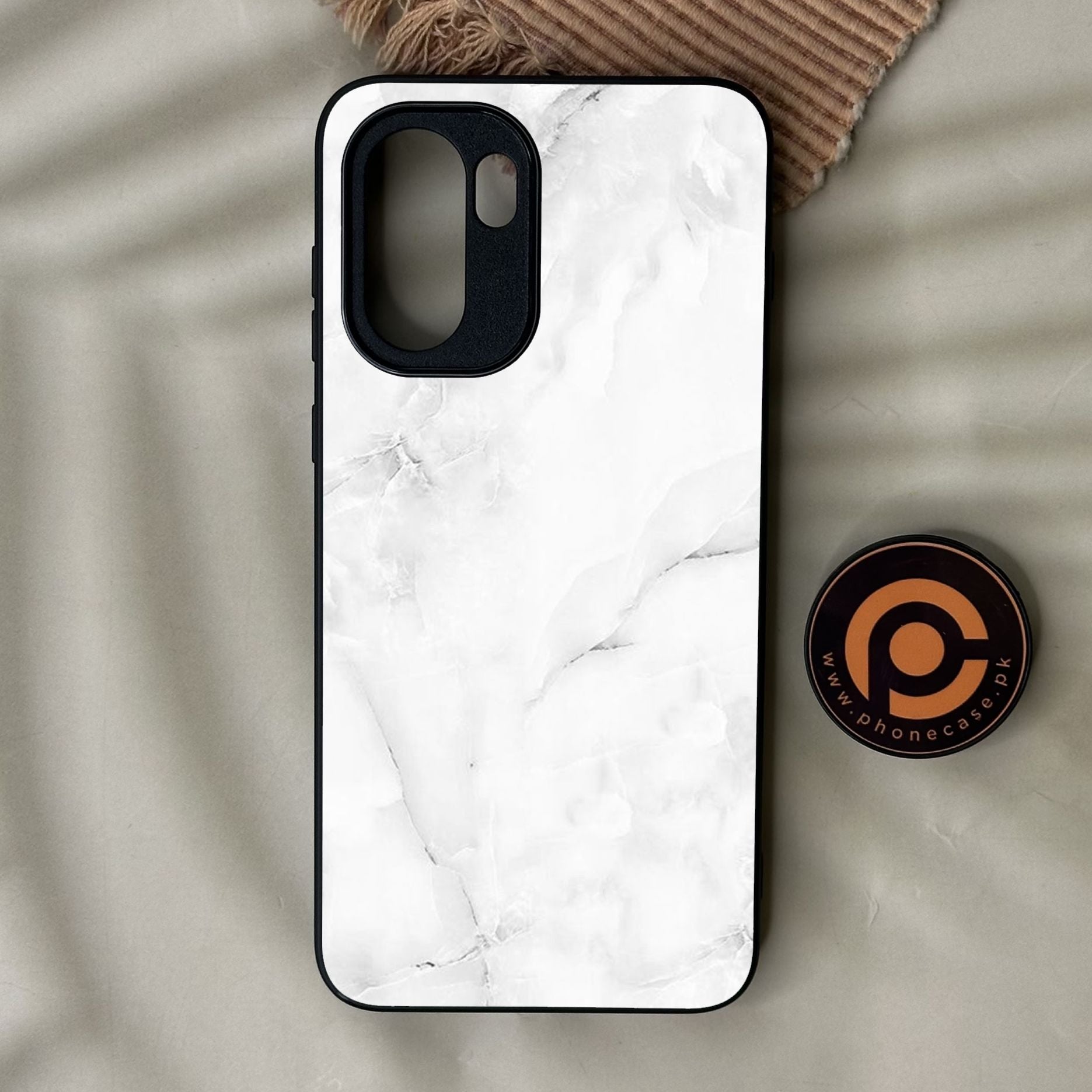 OnePlus 15R - White Design 5 - Premium Metal Printed Soft Bumper Shock Proof Case