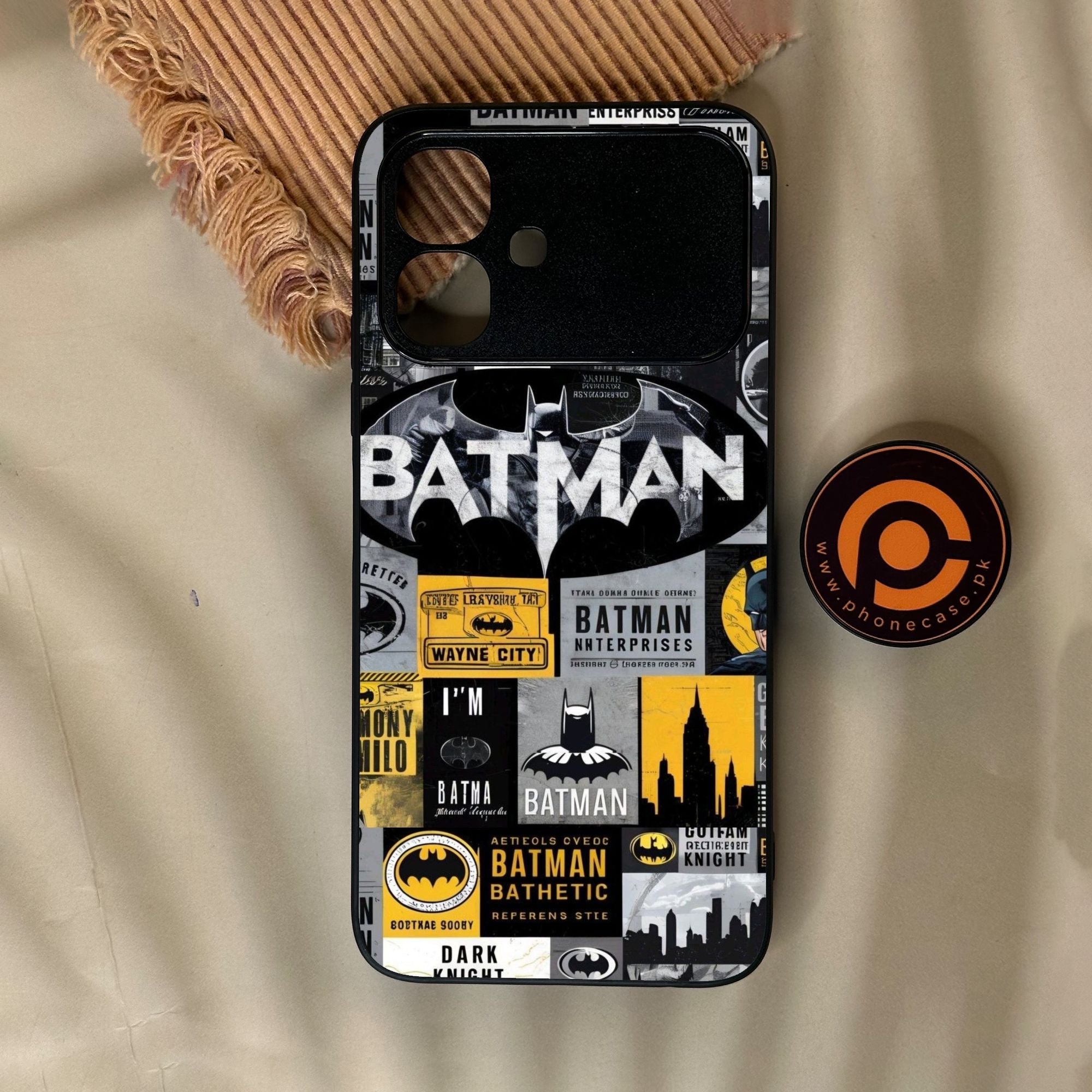 Infinix Smart 20 - The Gotham Collage - Premium Metal Printed Soft Bumper Shock Proof Case
