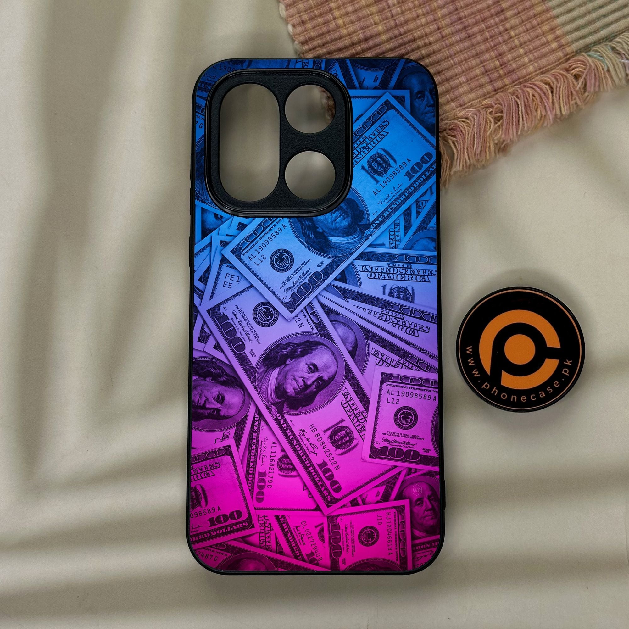 OnePlus 15 - Dollar Design 3 - Premium Metal Printed Soft Bumper Shock Proof Case