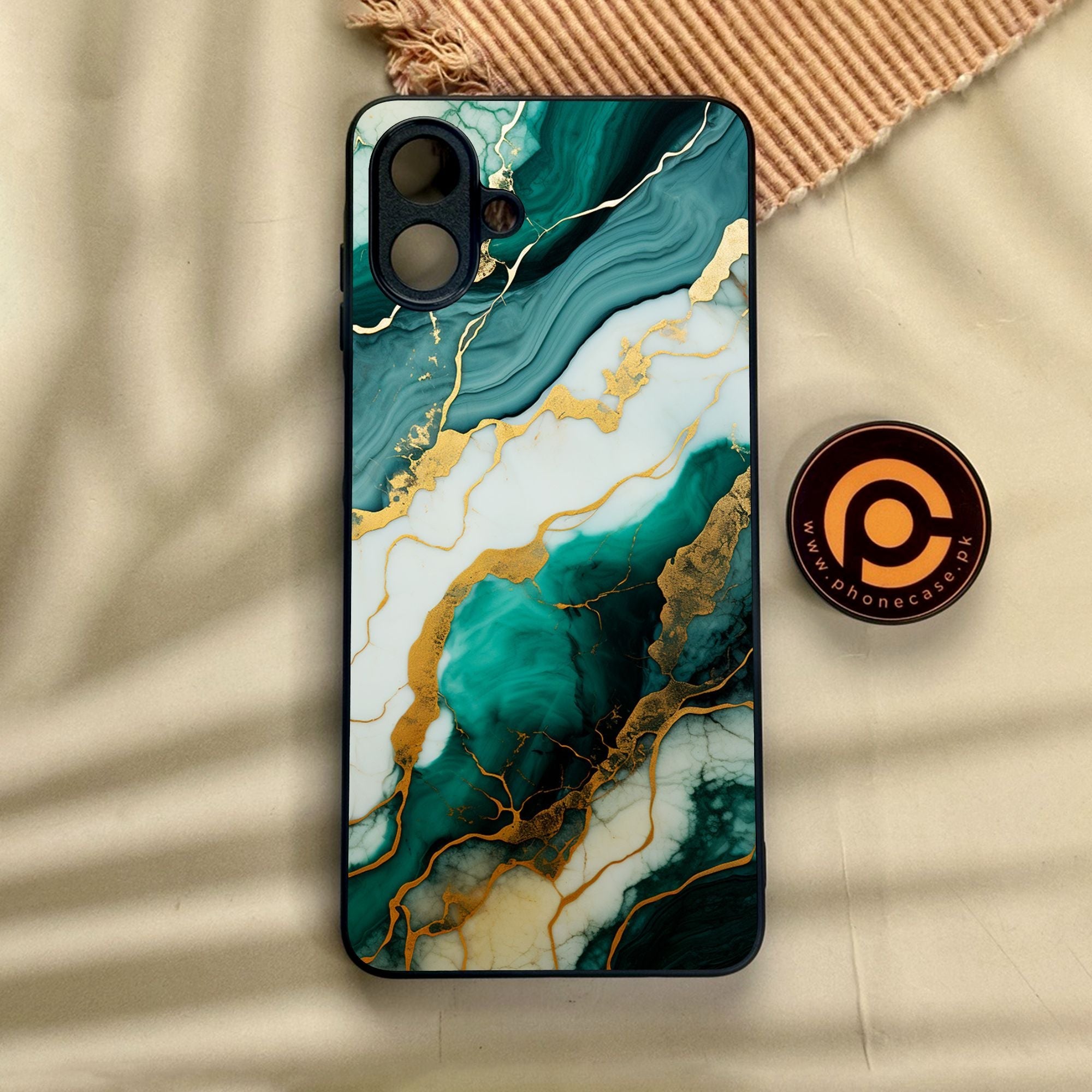 Samsung Galaxy A07 - Liquid 2.0 Design 3 - Premium Metal Printed Soft Bumper Shock Proof Case