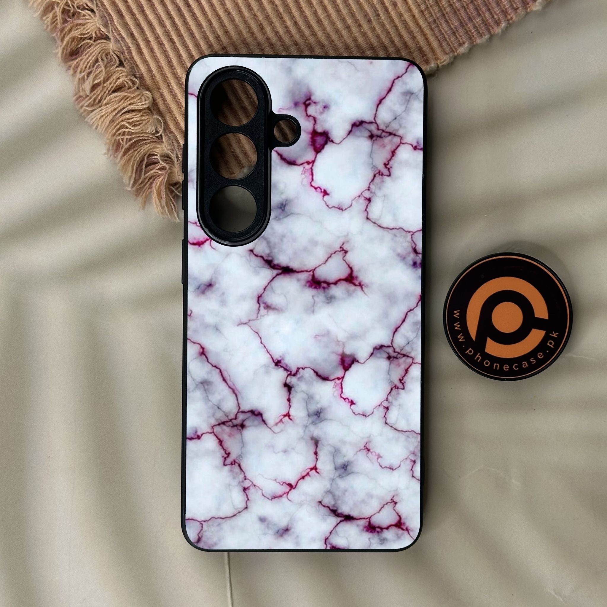 Galaxy S26 - White Design 1 - Premium Metal Printed Soft Bumper Shock Proof Case
