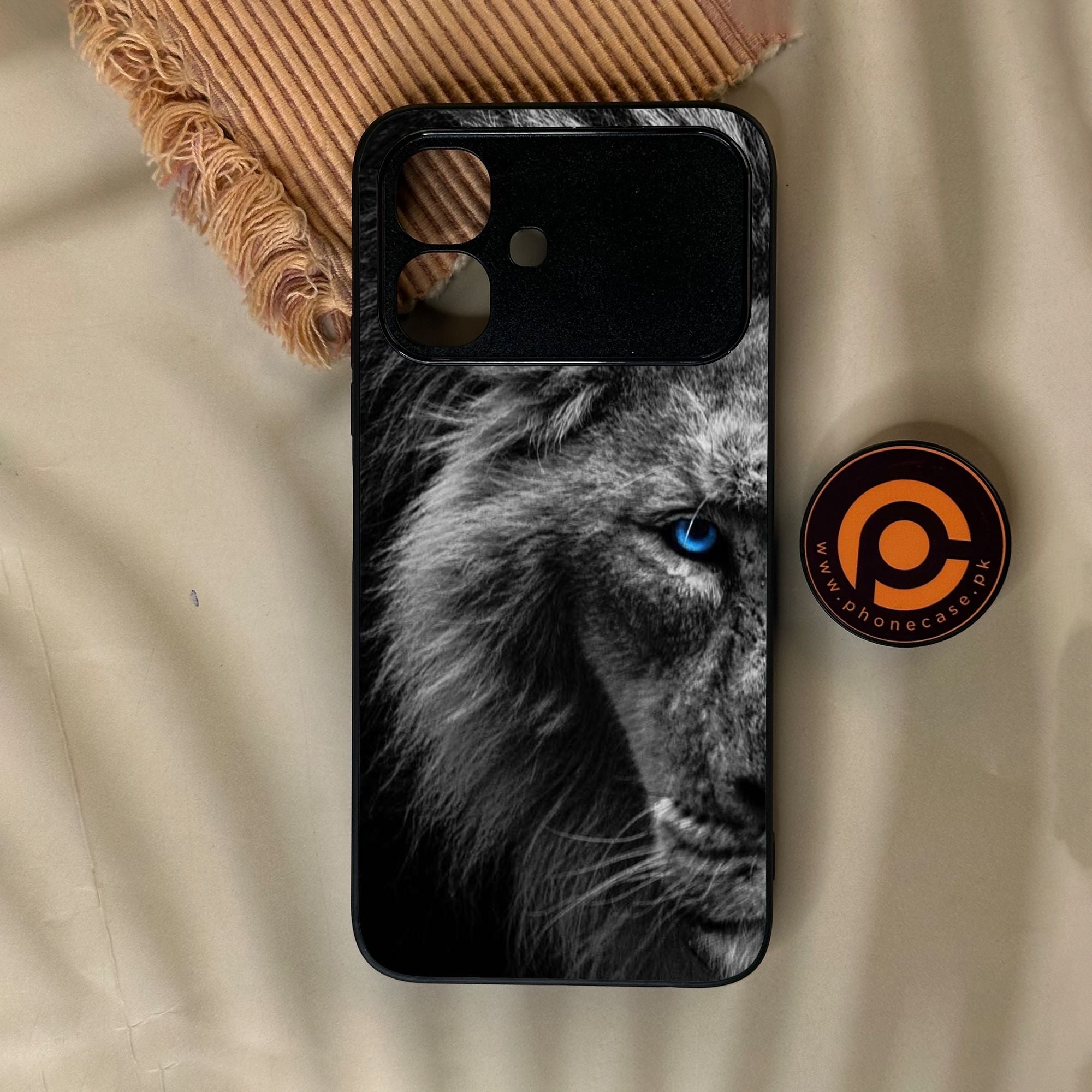 Infinix Smart 20 - Tiger Design 8 - Premium Metal Printed Soft Bumper Shock Proof Case