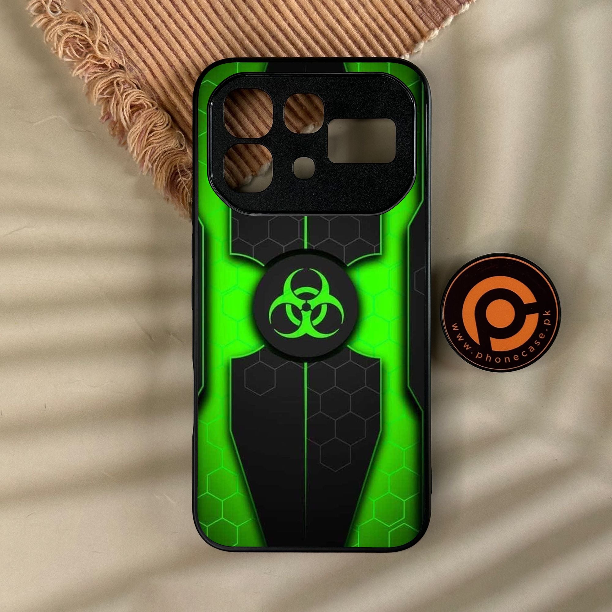 Infinix Note 60 Pro - Biohazard Design 3 - Premium Metal Printed Soft Bumper Shock Proof Case