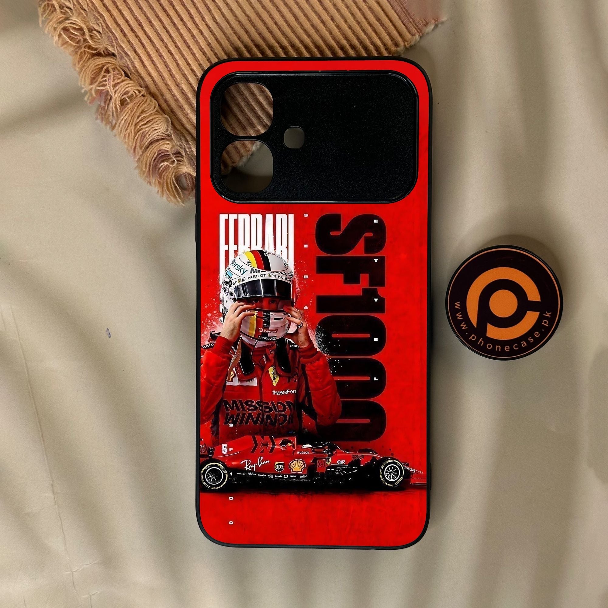 Infinix Smart 20 - Formula 1 Design 8 - Premium Metal Printed Soft Bumper Shock Proof Case