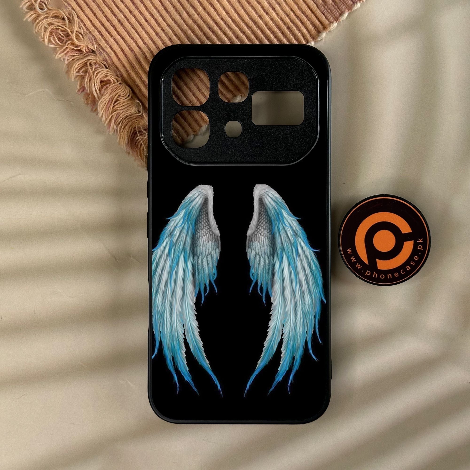 Infinix Note 60 - Angel Wings Design 4 - Premium Metal Printed Soft Bumper Shock Proof Case