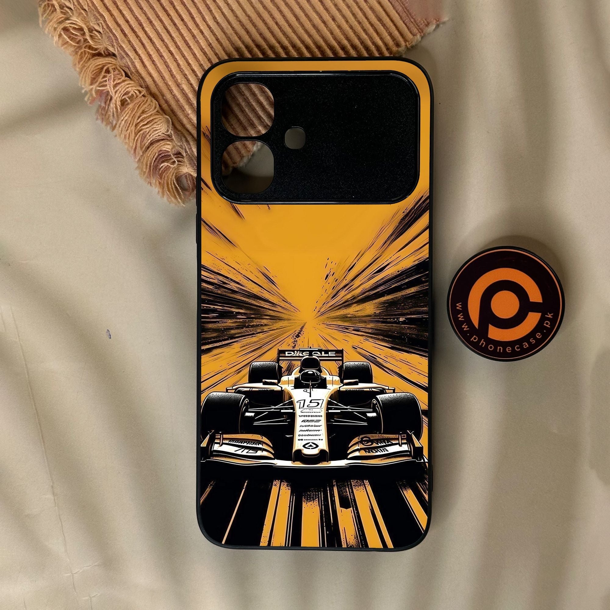 Infinix Smart 20 - Formula 1 Design 4 - Premium Metal Printed Soft Bumper Shock Proof Case