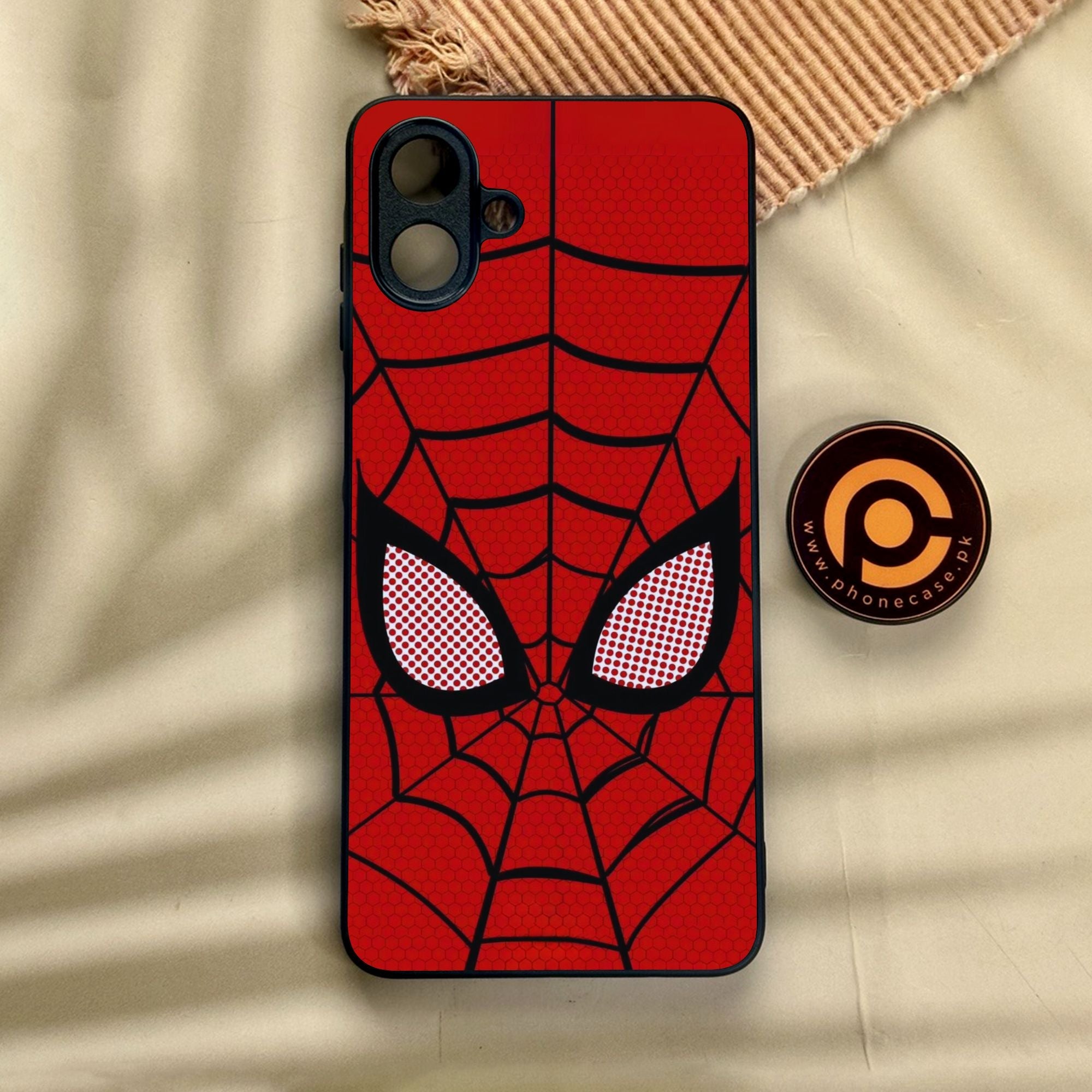 Samsung Galaxy A07 - Web Of Heroism - Premium Metal Printed Soft Bumper Shock Proof Case CS-44944