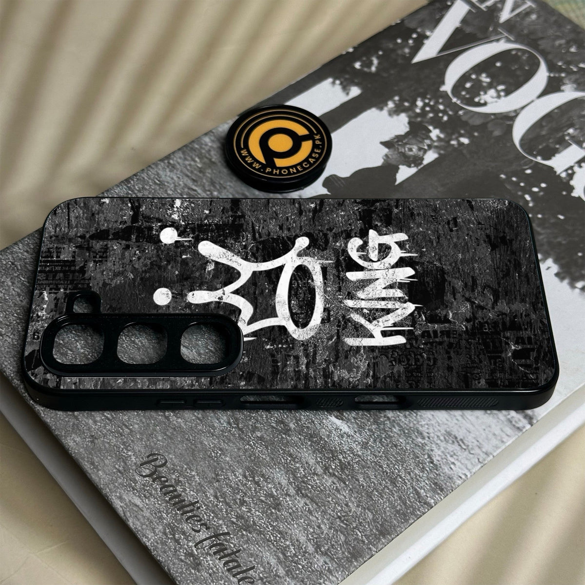 Infinix Hot 70 Pro - King Design 8 - Premium Metal Printed Soft Bumper Shock Proof Case
