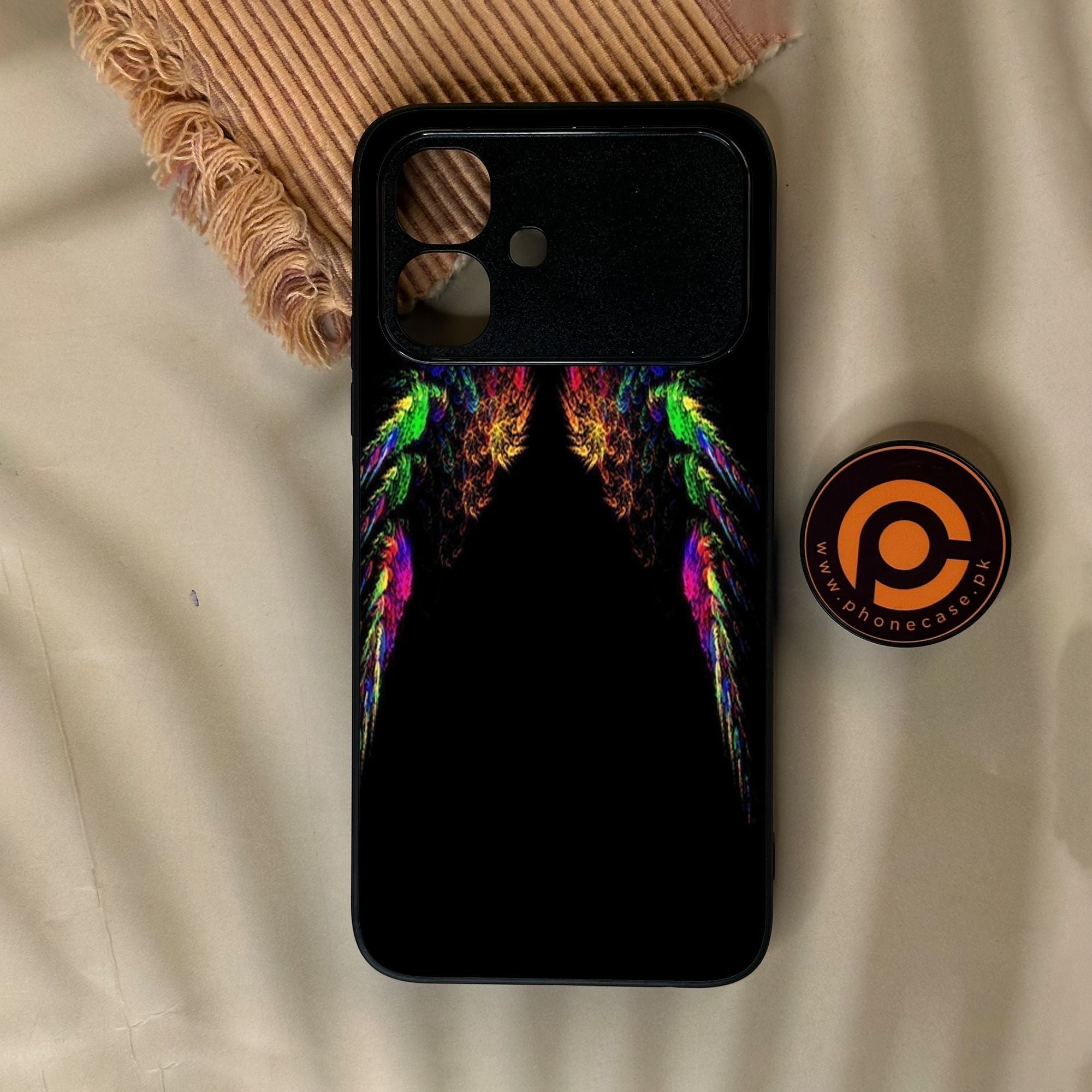 Infinix Smart 20 - Angel Wings Design 10 - Premium Metal Printed Soft Bumper Shock Proof Case