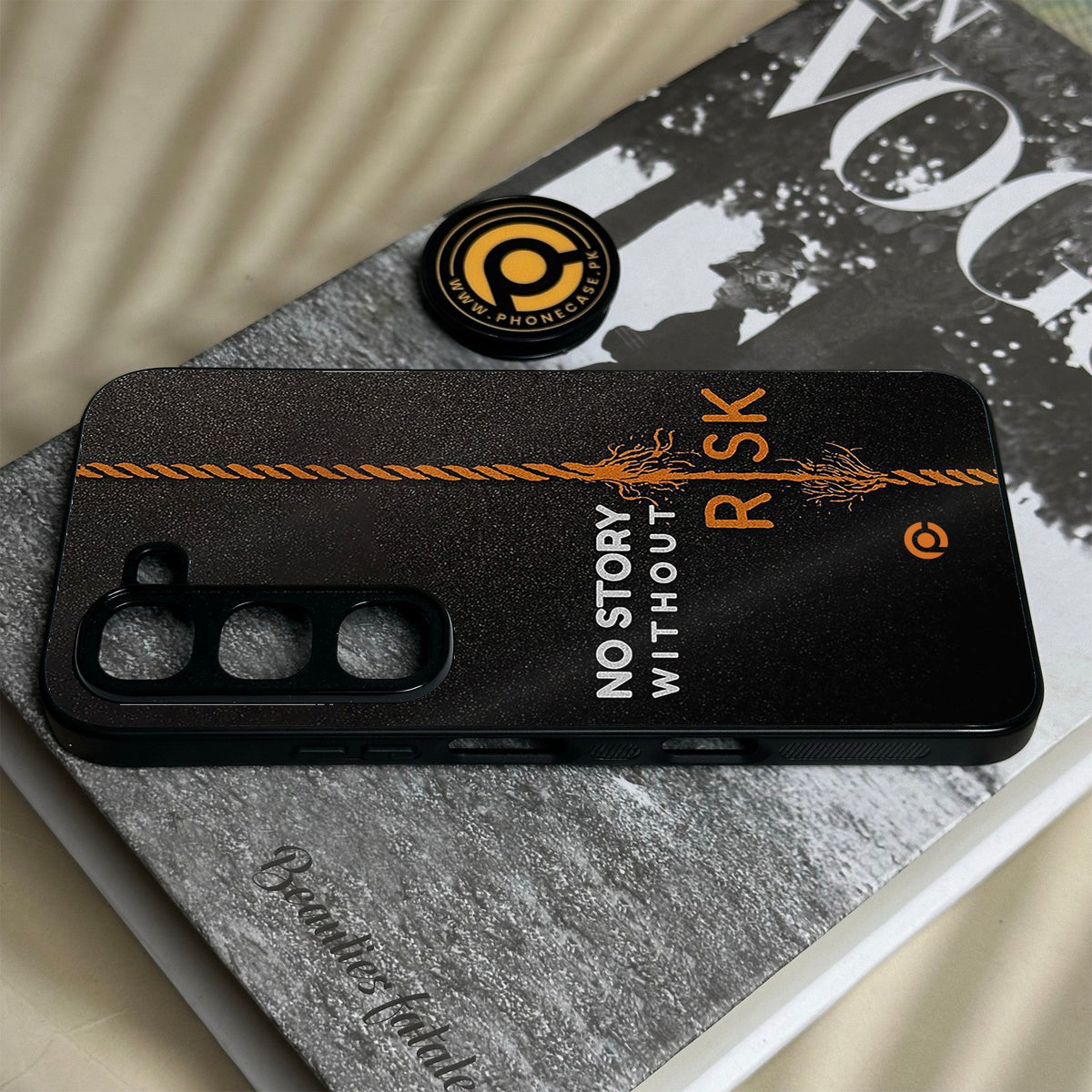 Infinix Hot 70 Pro - The Risk Taker - Premium Metal Printed Soft Bumper Shock Proof Case