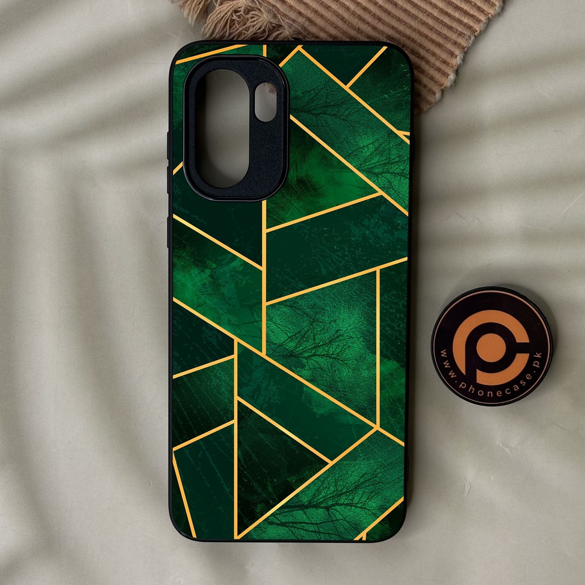 OnePlus Ace 6 - Geometric Design 10 - Premium Metal Printed Soft Bumper Shock Proof Case