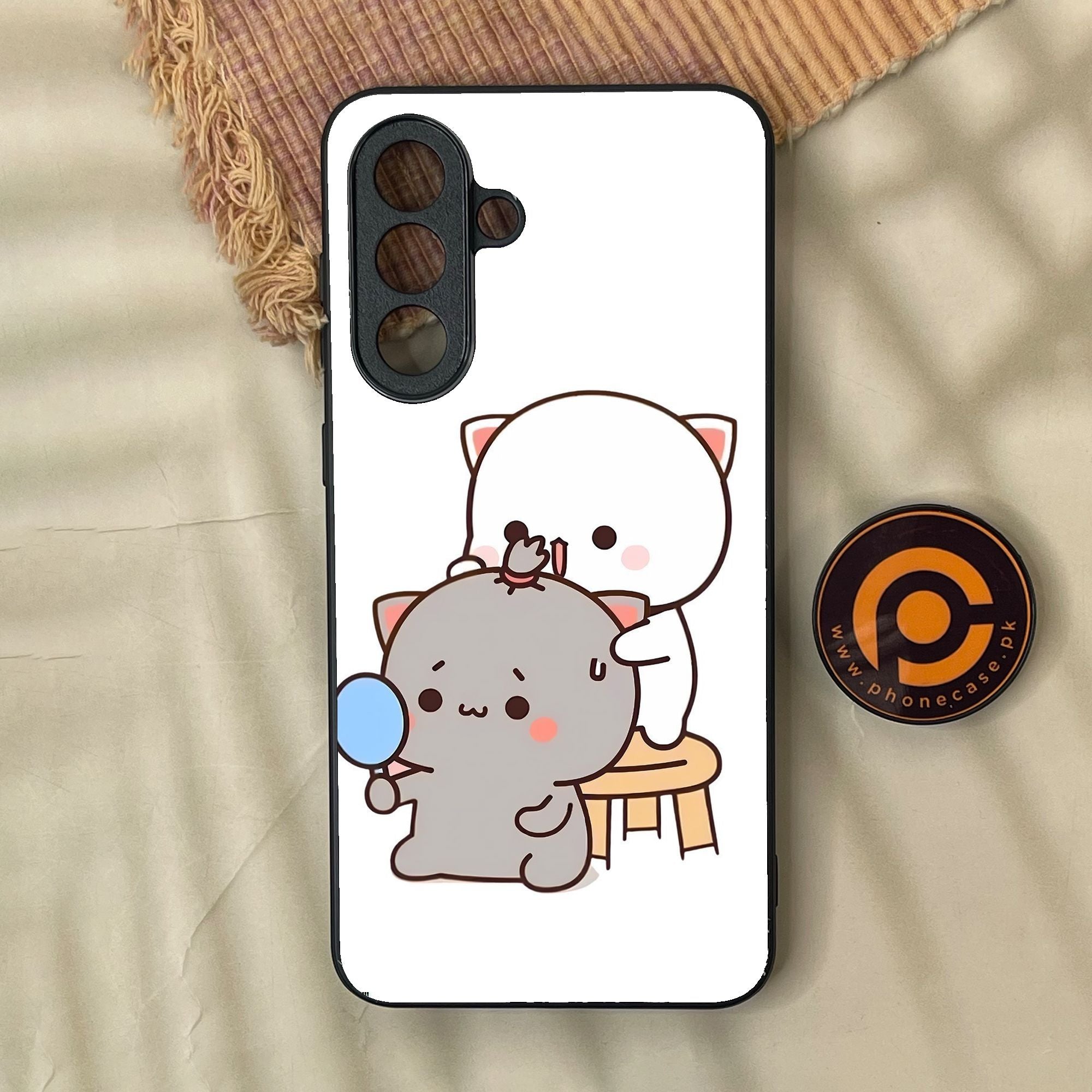 Samsung Galaxy A37 - Cute Bubu Dudu Design 7 - Premium Metal Printed Soft Bumper Shock Proof Case