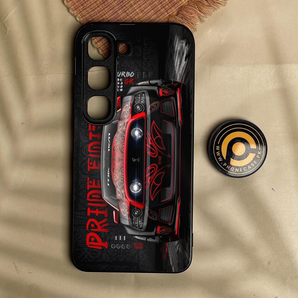 Infinix Hot 70 Pro - Cobra X Racing Car - Premium Metal Printed Soft Bumper Shock Proof Case