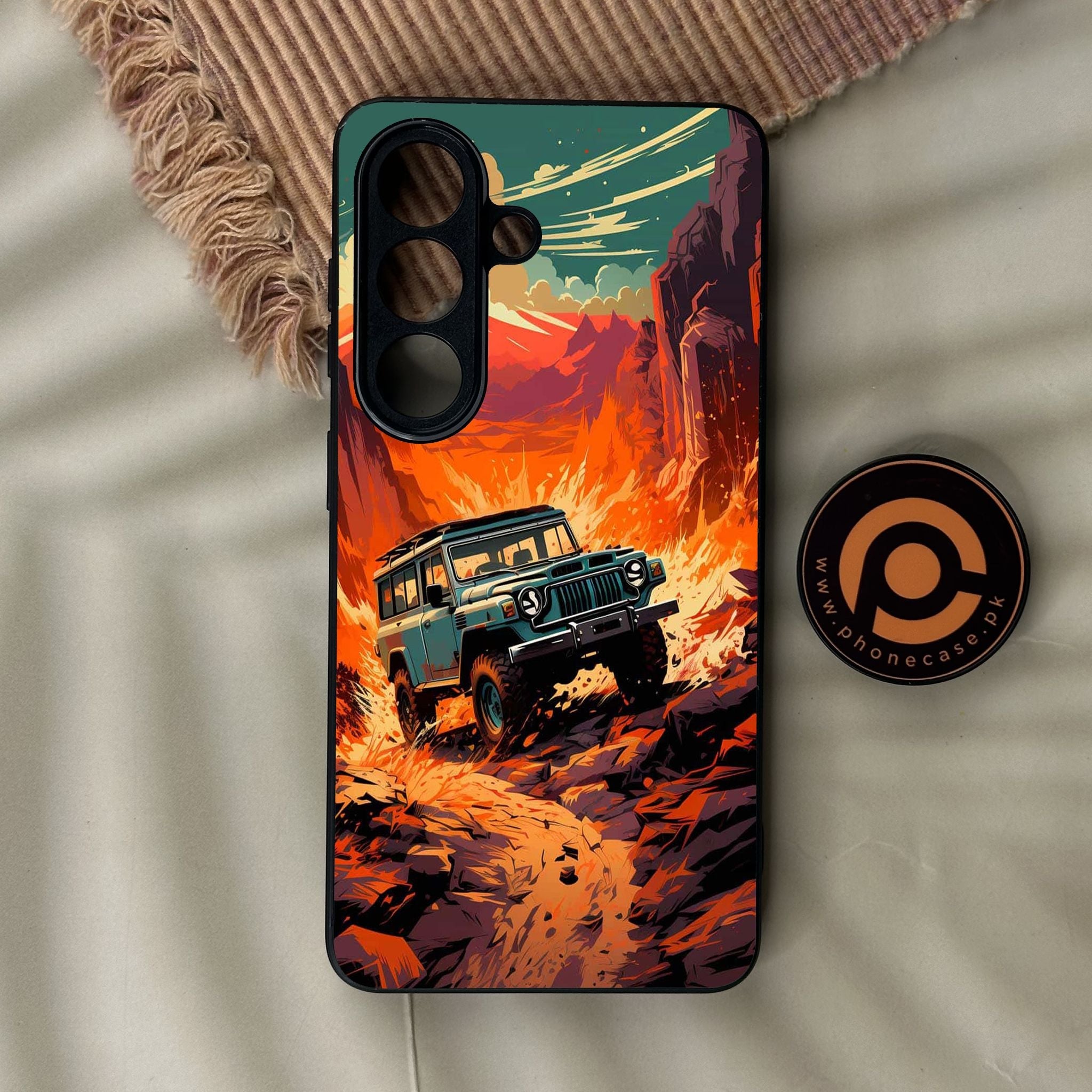 Galaxy S26 - Jeep Offroad - Premium Metal Printed Soft Bumper Shock Proof Case