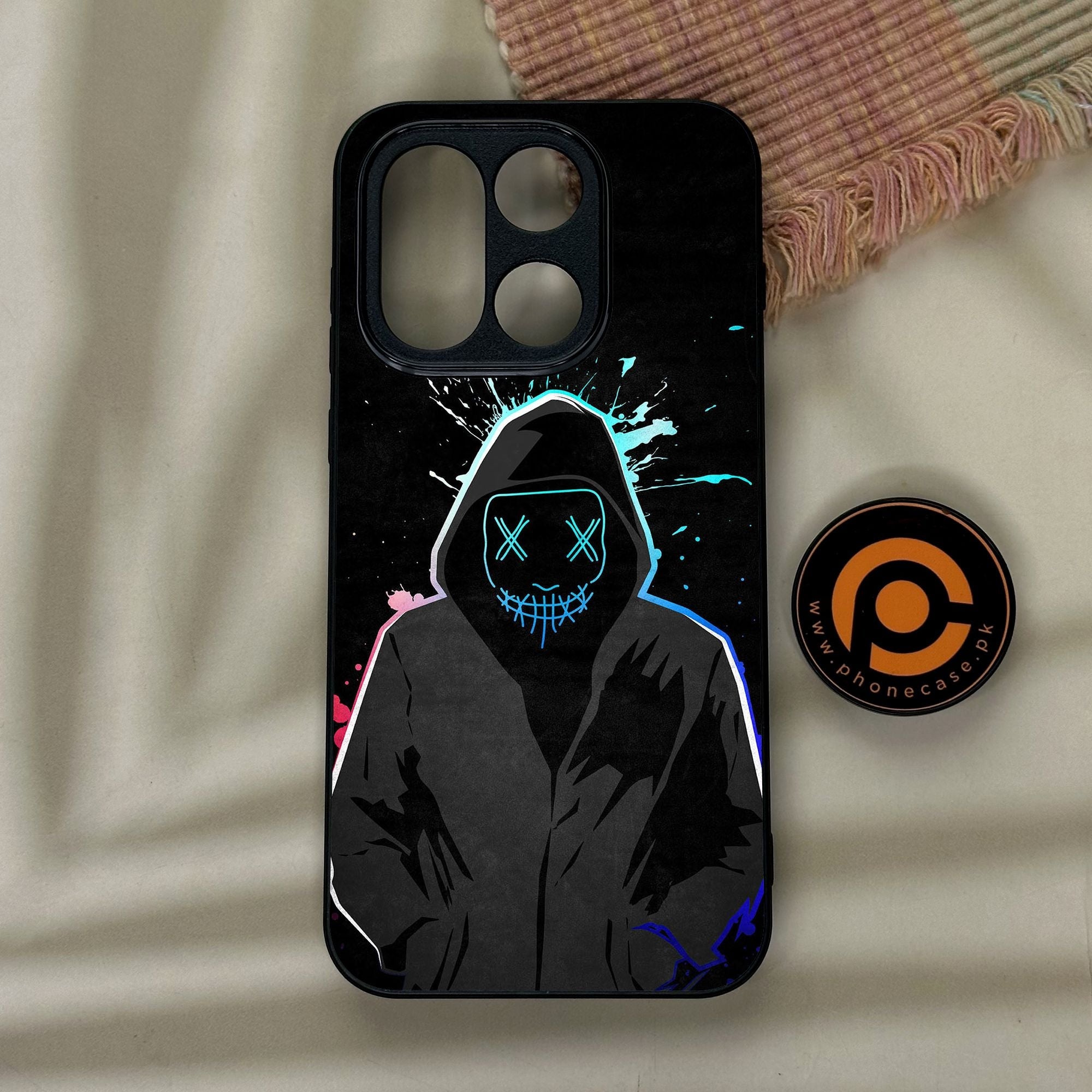 OnePlus 15 - Anonymous 2.0 Design 8 - Premium Metal Printed Soft Bumper Shock Proof Case