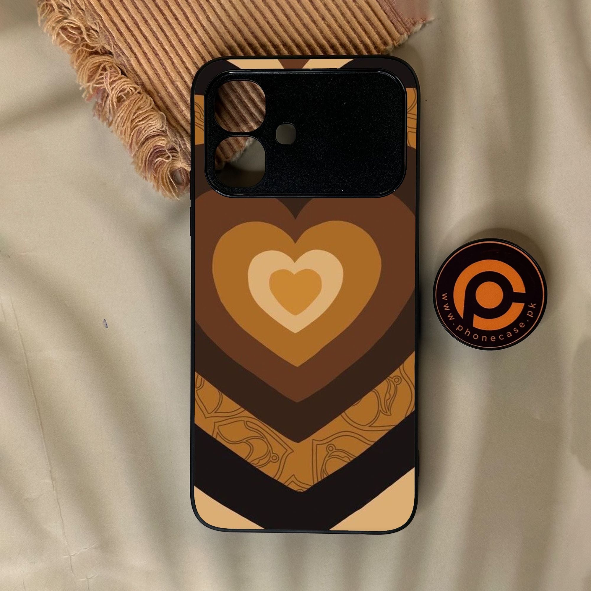 Infinix Smart 20 - Heart 2.0 Design 5 - Premium Metal Printed Soft Bumper Shock Proof Case