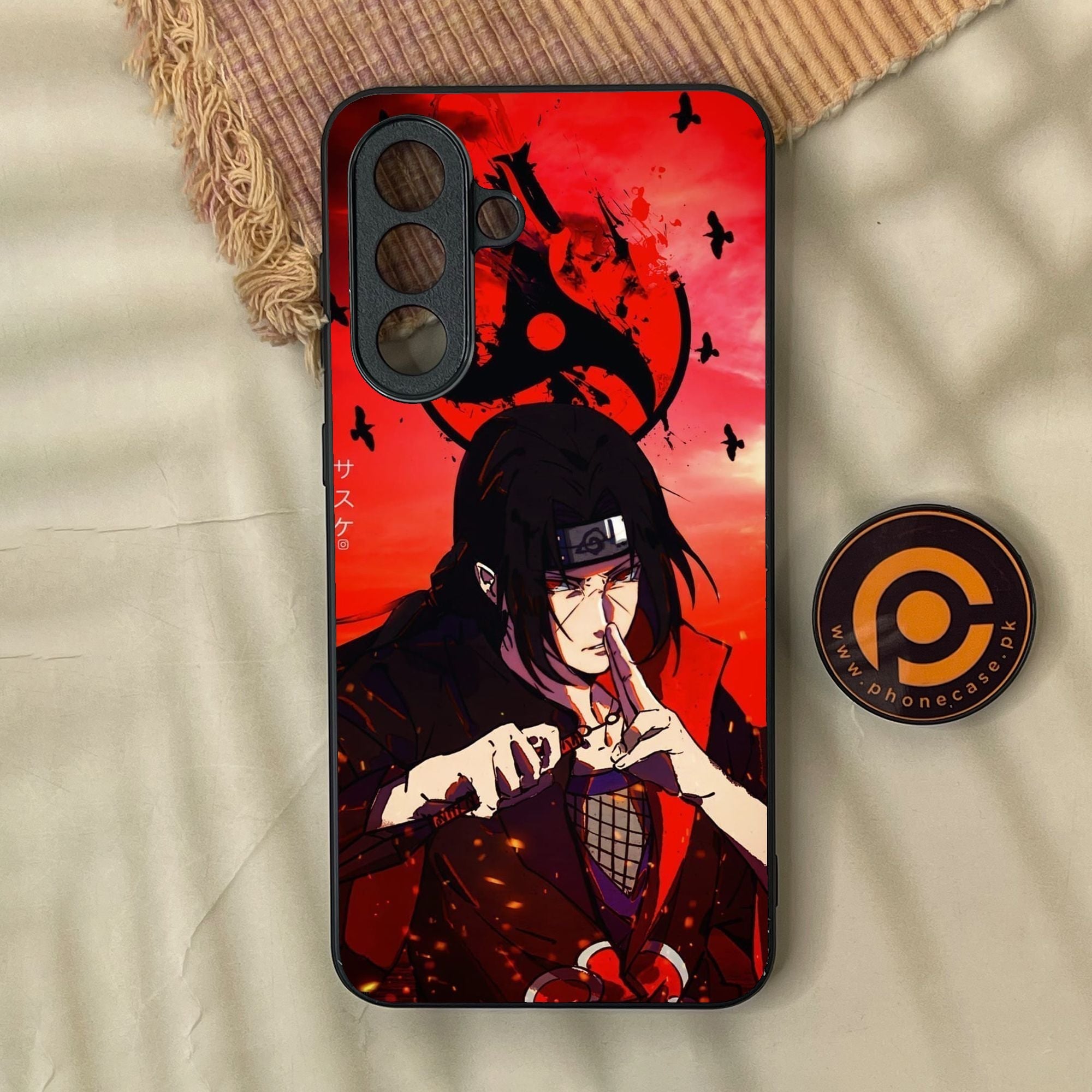 Samsung Galaxy A37 - Uchiha Itachi - Premium Metal Printed Soft Bumper Shock Proof Case