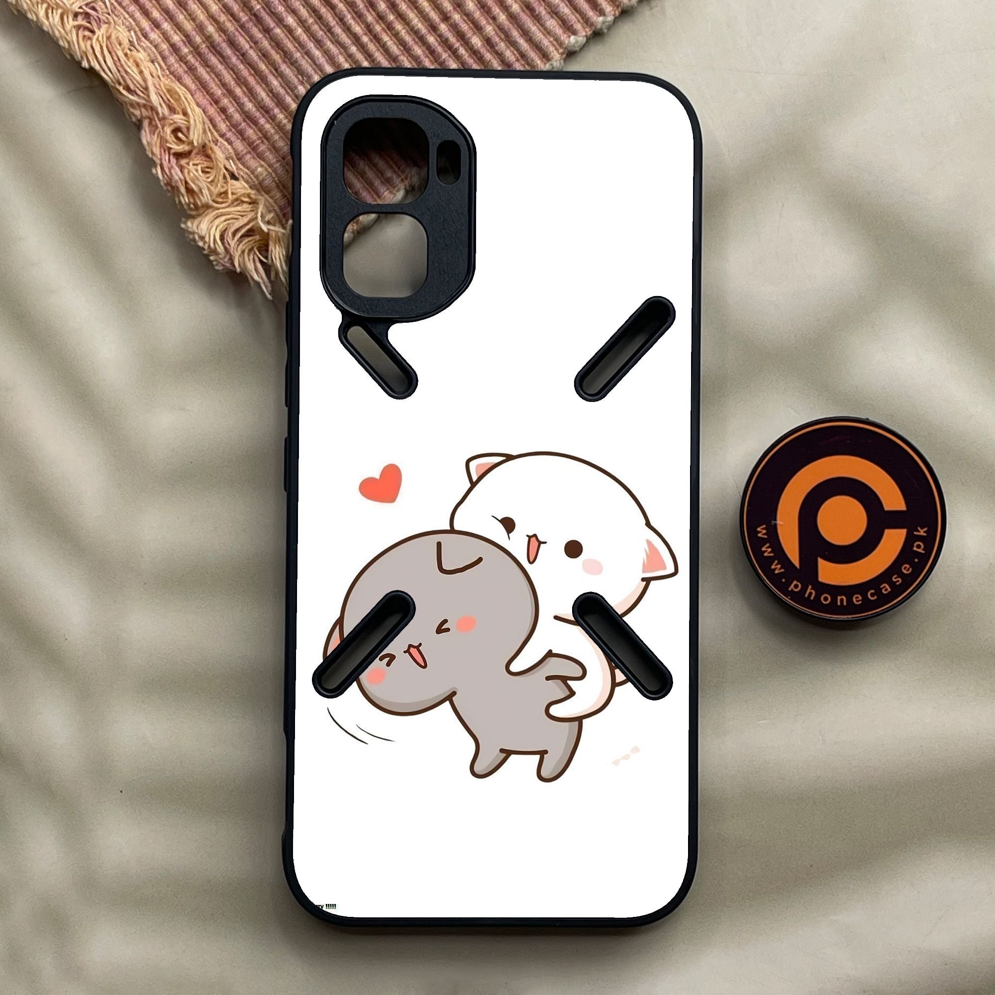 Infinix GT 50 Pro - Cute Bubu Dudu Design 4 - Premium Metal Printed Soft Bumper Shock Proof Case