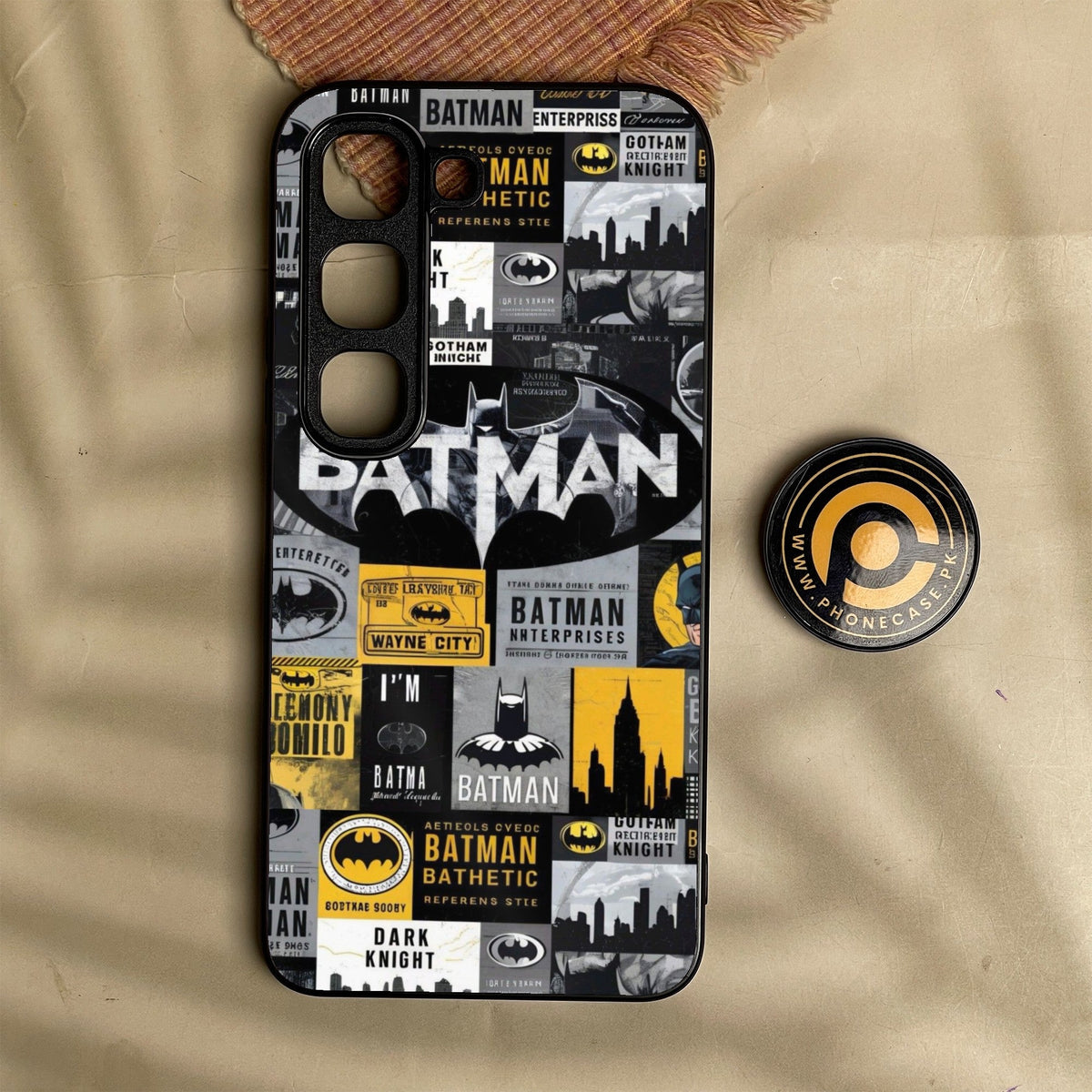 Infinix Hot 70 Pro - The Gotham Collage - Premium Metal Printed Soft Bumper Shock Proof Case