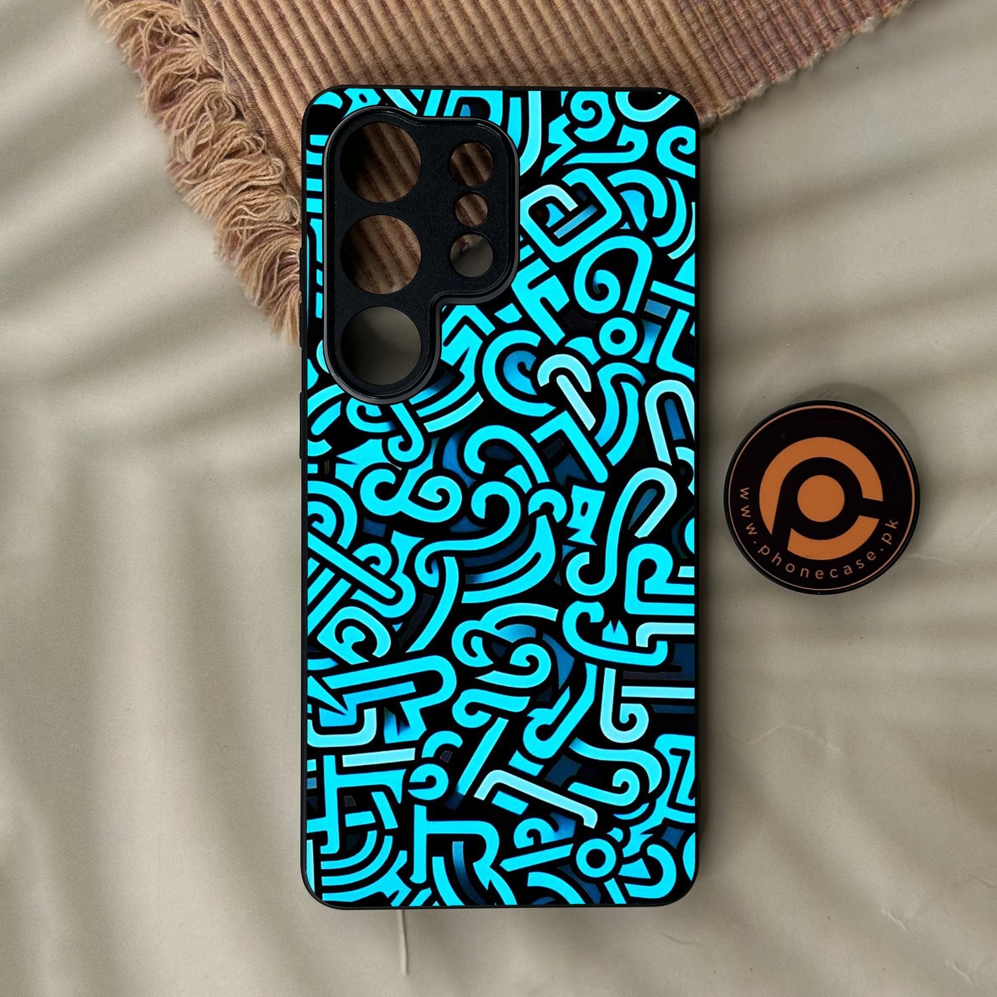 Galaxy S26 Ultra - Doodle Design - Premium Metal Printed Soft Bumper Shock Proof Case