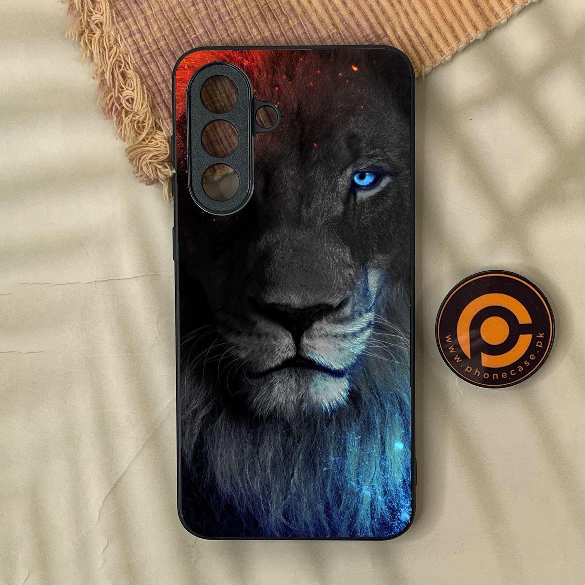 Samsung Galaxy A57 - Tiger Design 4 - Premium Metal Printed Soft Bumper Shock Proof Case