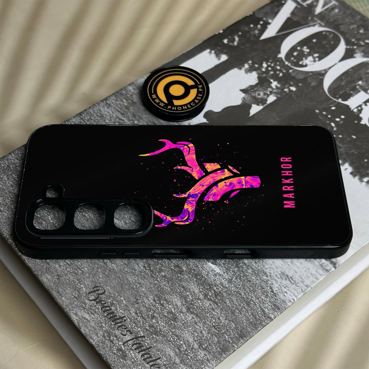 Infinix Hot 70 Pro - Markhor Design 6 - Premium Metal Printed Soft Bumper Shock Proof Case