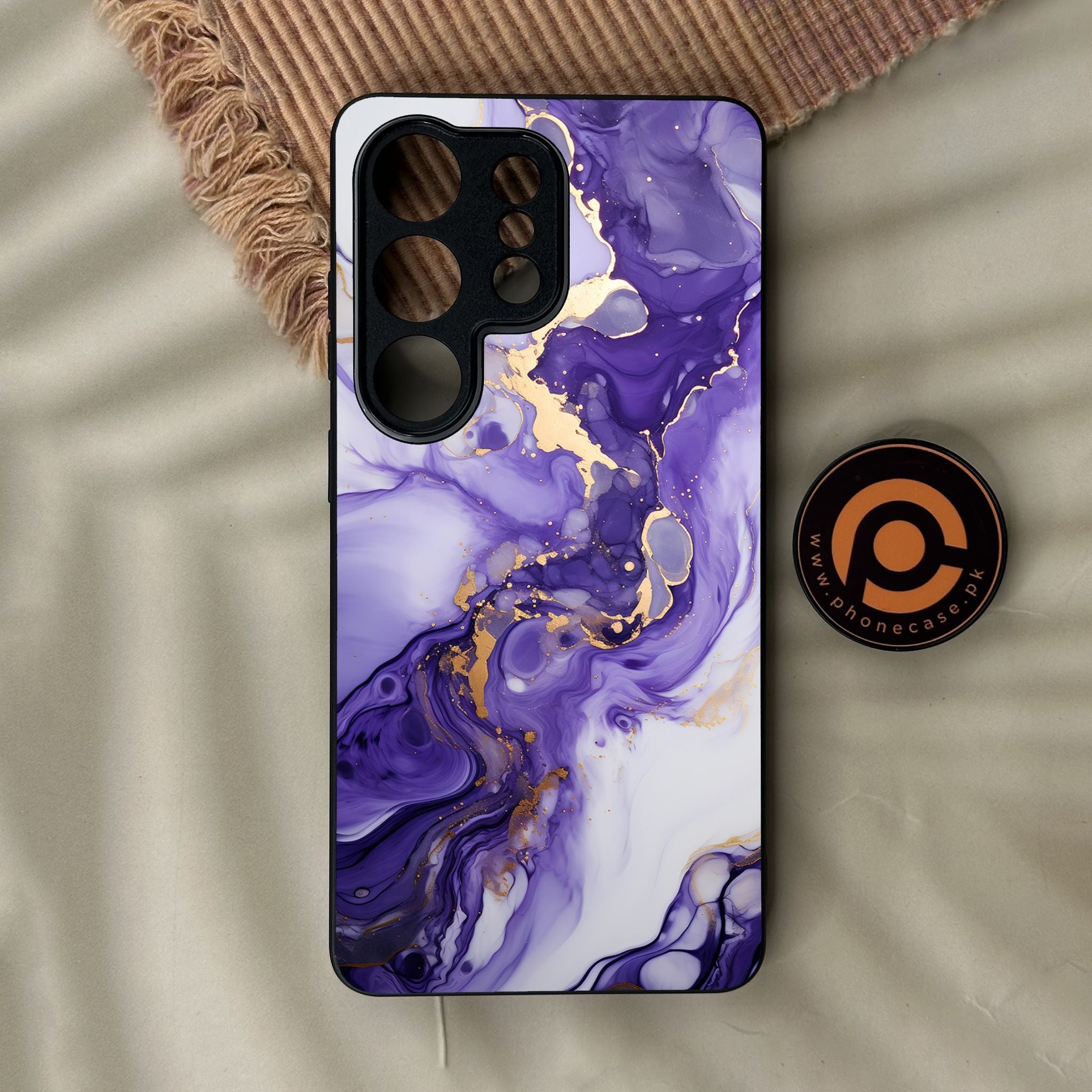 Galaxy S26 Ultra - Liquid 2.0 Design 2 - Premium Metal Printed Soft Bumper Shock Proof Case