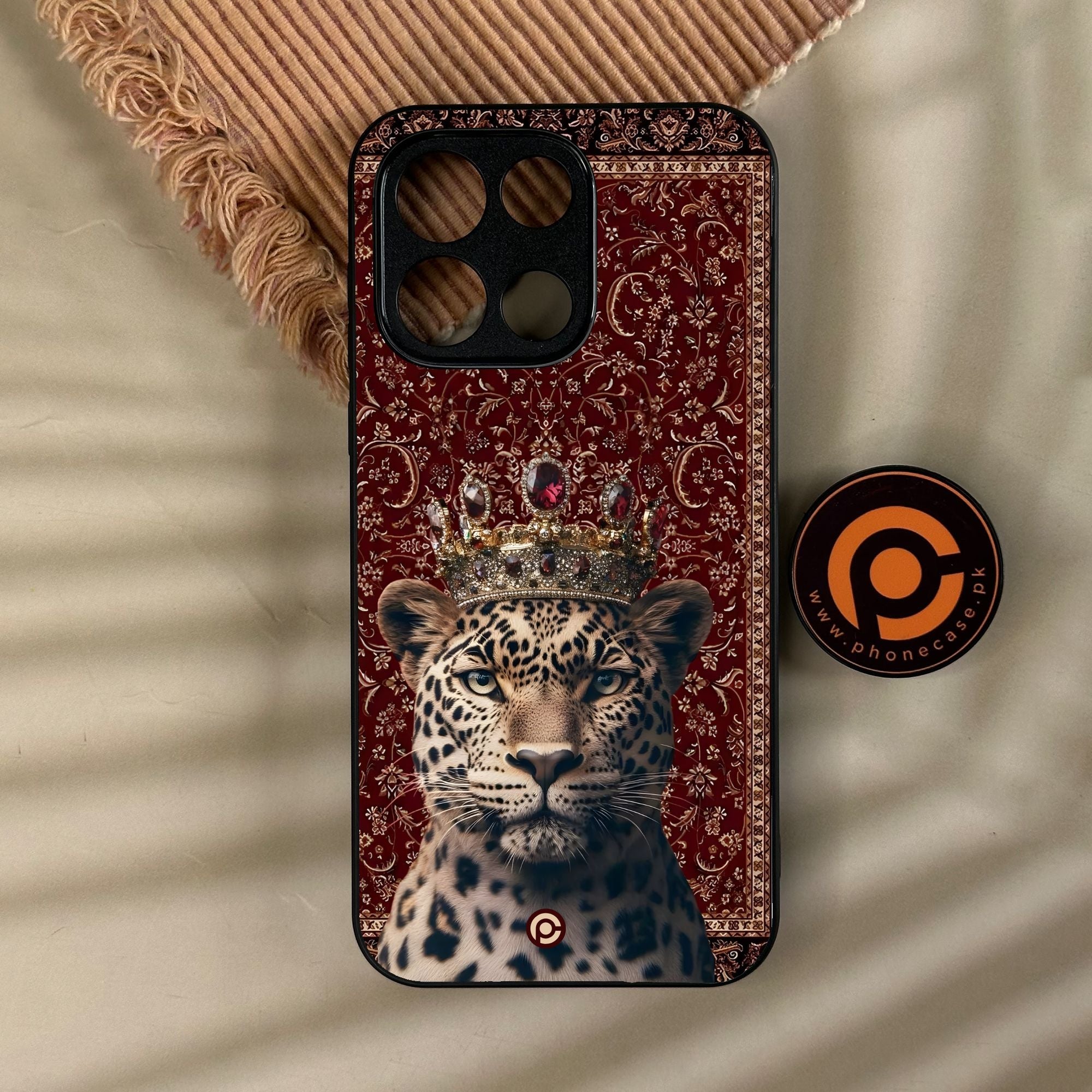 OnePlus Turbo 6 - Leopard - Premium Metal Printed Soft Bumper Shock Proof Case