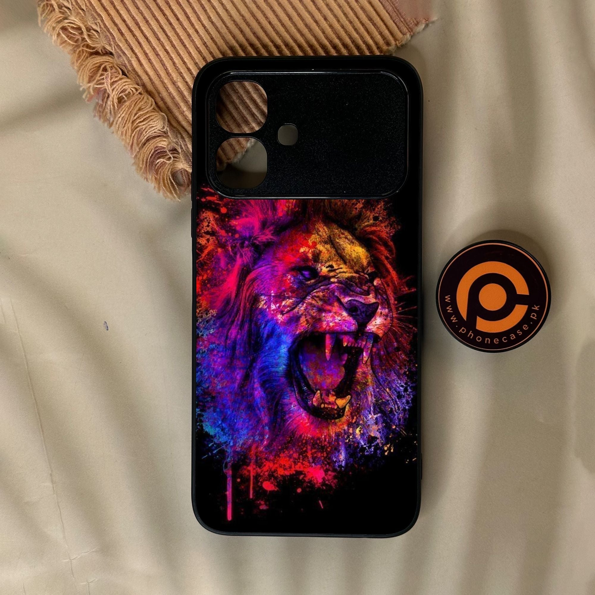 Infinix Smart 20 - Tiger 2.0 Design 5 - Premium Metal Printed Soft Bumper Shock Proof Case