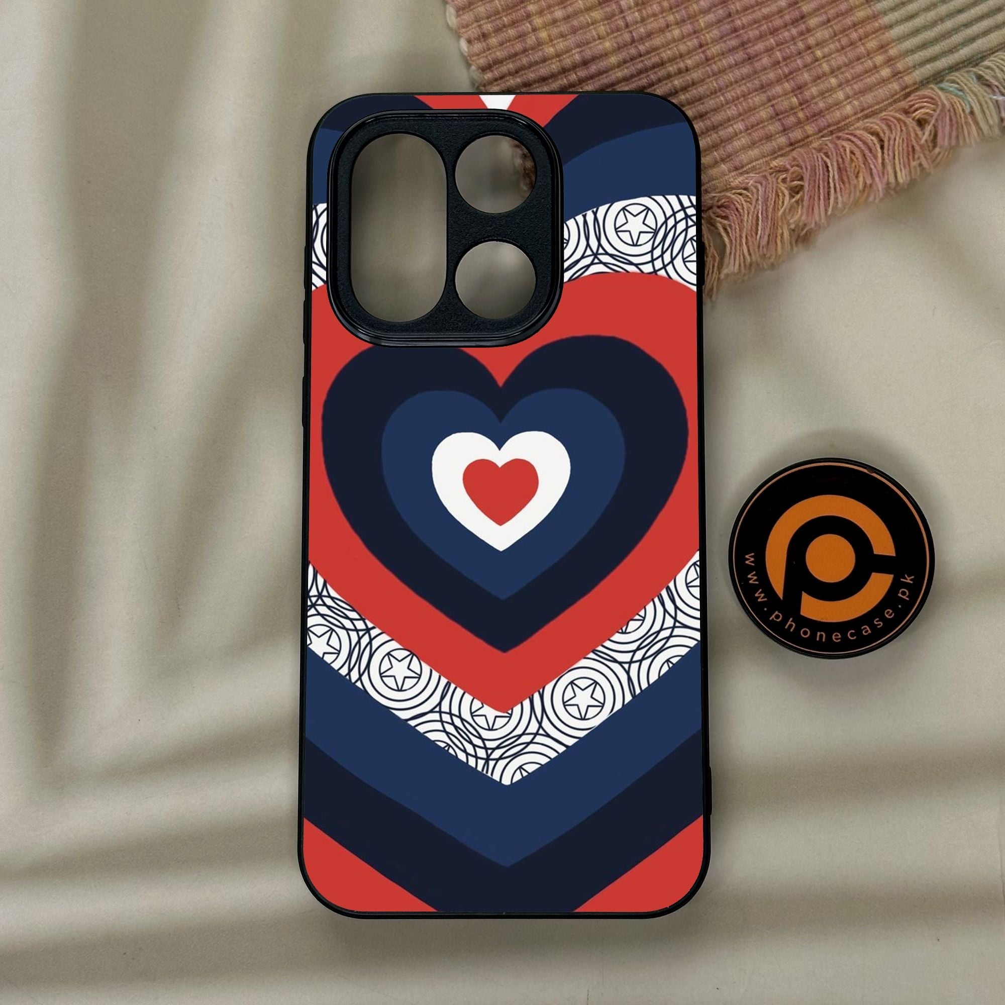 OnePlus 15 - Heart 2.0 Design 3 - Premium Metal Printed Soft Bumper Shock Proof Case