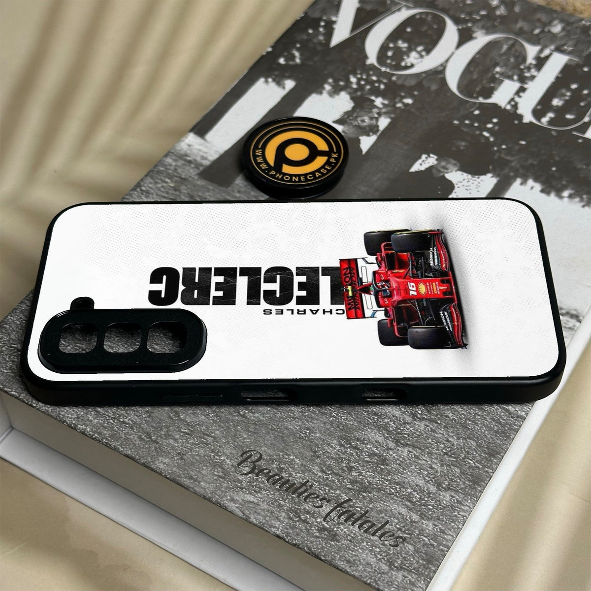 Infinix Hot 70 - Formula 1 Design 9 - Premium Metal Printed Soft Bumper Shock Proof Case