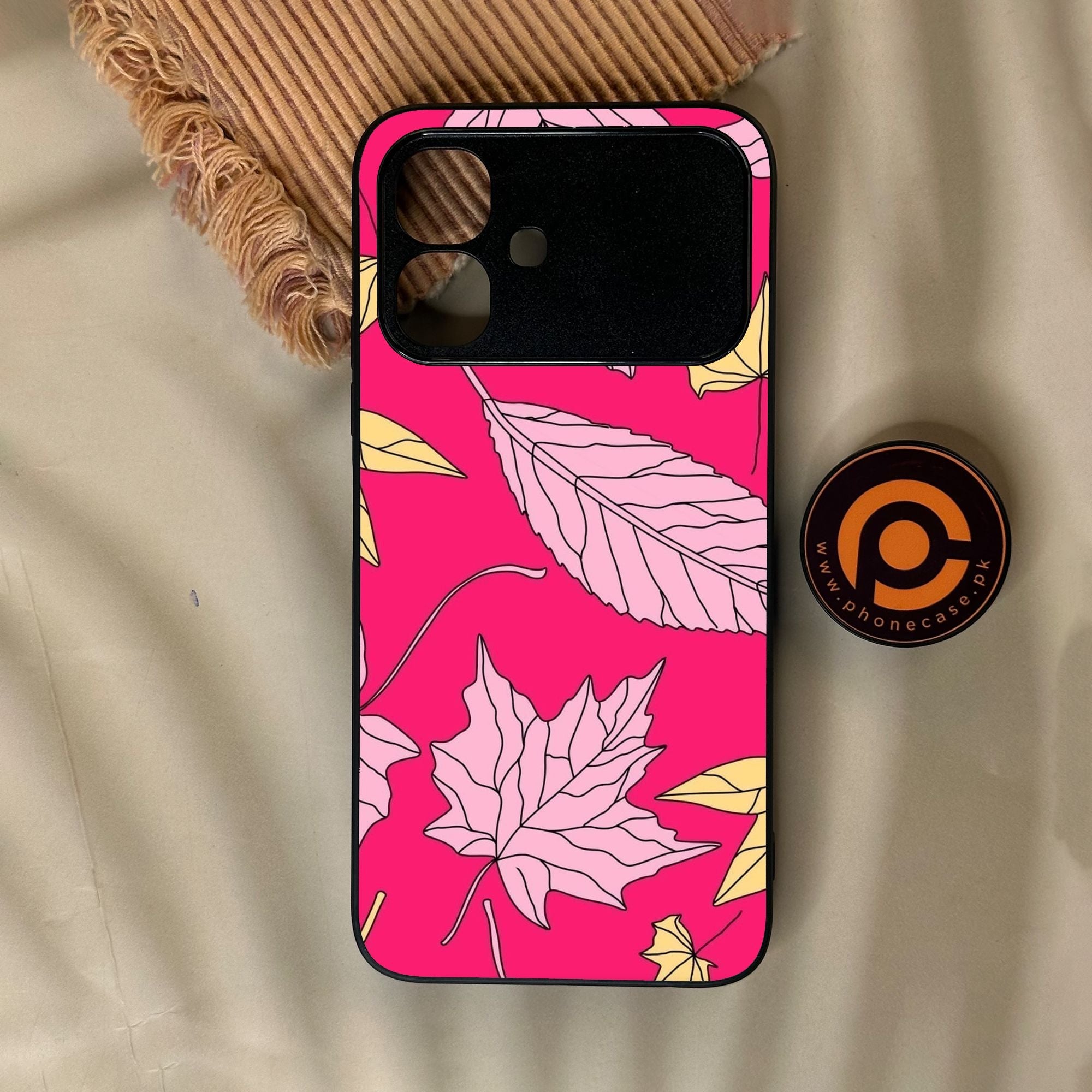 Infinix Smart 20 - Floral Series Design 6 - Premium Metal Printed Soft Bumper Shock Proof Case