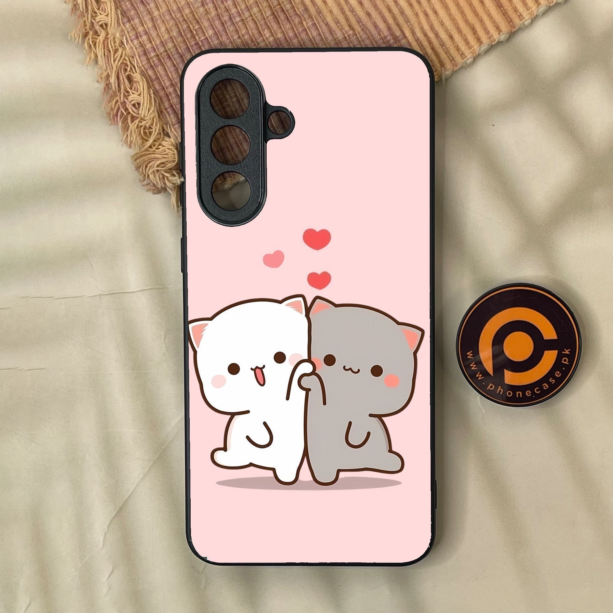 Samsung Galaxy A37 - Cute Bubu Dudu Design 6 - Premium Metal Printed Soft Bumper Shock Proof Case