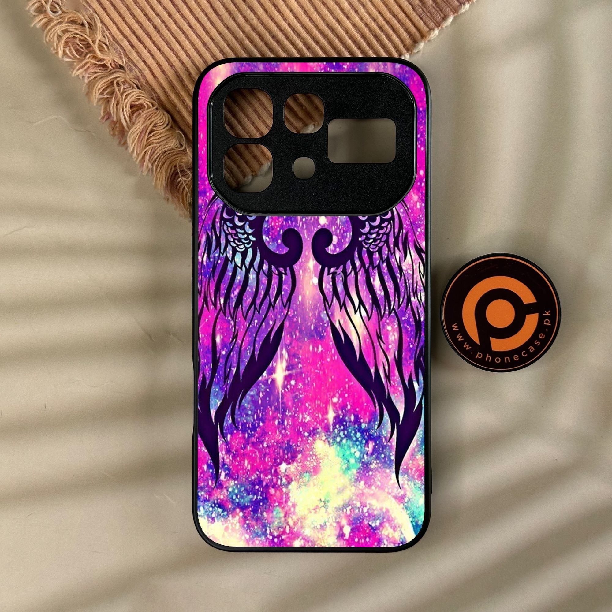 Infinix Note 60 Pro - Angel Wings Design 9 - Premium Metal Printed Soft Bumper Shock Proof Case