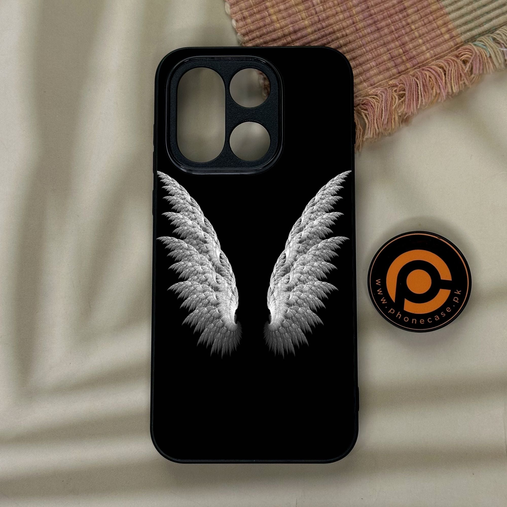 OnePlus 15 - Angel Wings Design 6 - Premium Metal Printed Soft Bumper Shock Proof Case CS-47637