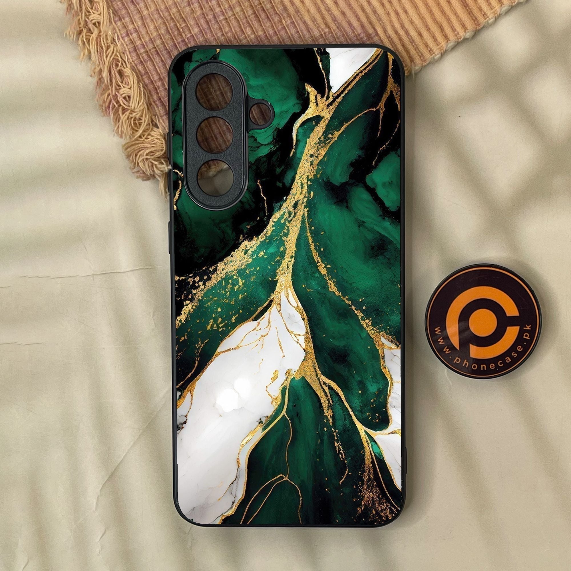 Samsung Galaxy A37 - Liquid Marble Design 7 - Premium Metal Printed Soft Bumper Shock Proof Case