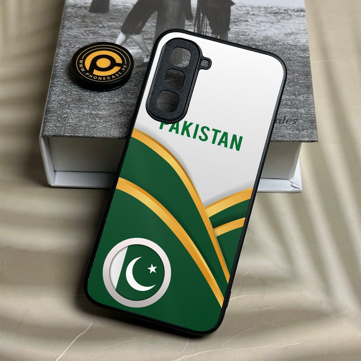 Infinix Hot 70 - Pakistani Flag Design 1 - Premium Metal Printed Soft Bumper Shock Proof Case
