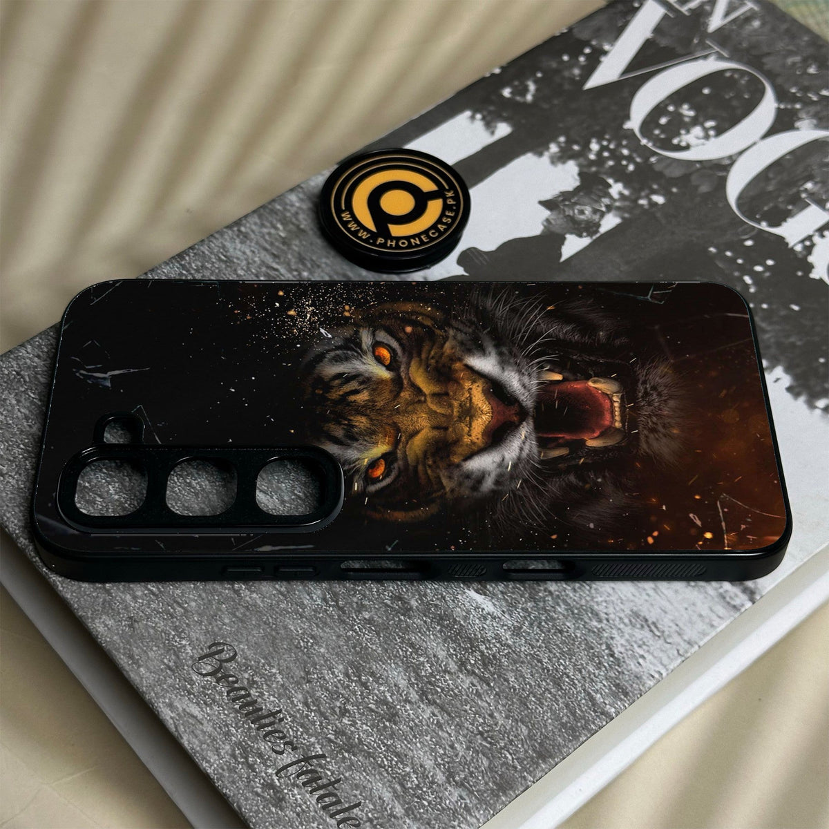Infinix Hot 70 Pro - Tiger Design 9 - Premium Metal Printed Soft Bumper Shock Proof Case