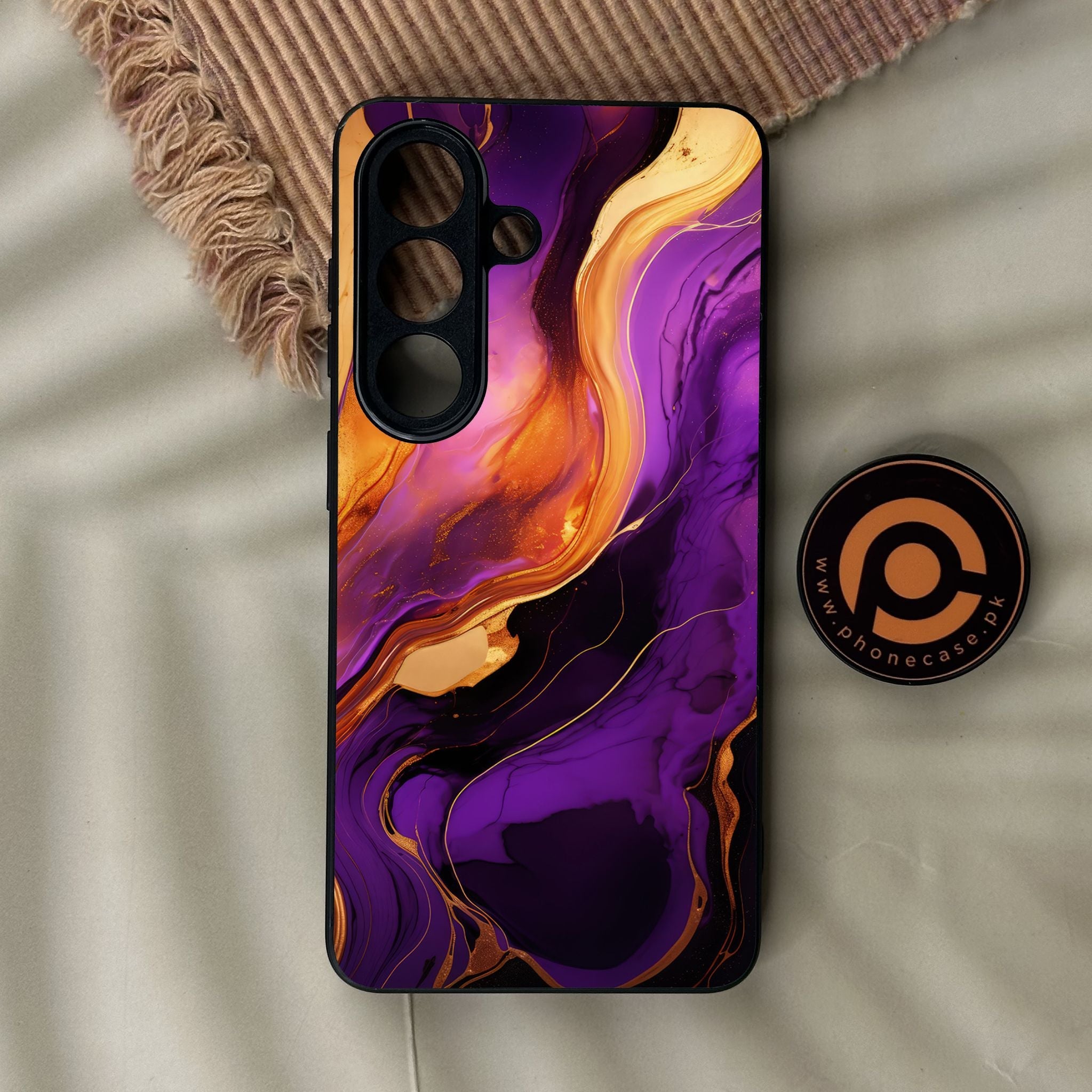 Galaxy S26 - Liquid 2.0 Design 5 - Premium Metal Printed Soft Bumper Shock Proof Case