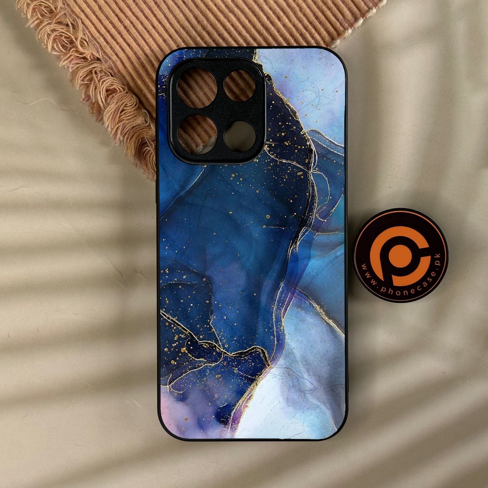 OnePlus Turbo 6 - Blue Marble Design 7 - Premium Metal Printed Soft Bumper Shock Proof Case