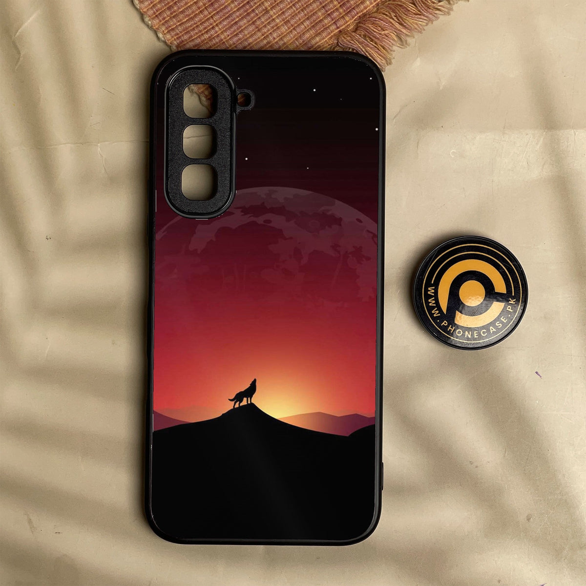 Infinix Hot 70 - Wolf Design 4 - Premium Metal Printed Soft Bumper Shock Proof Case