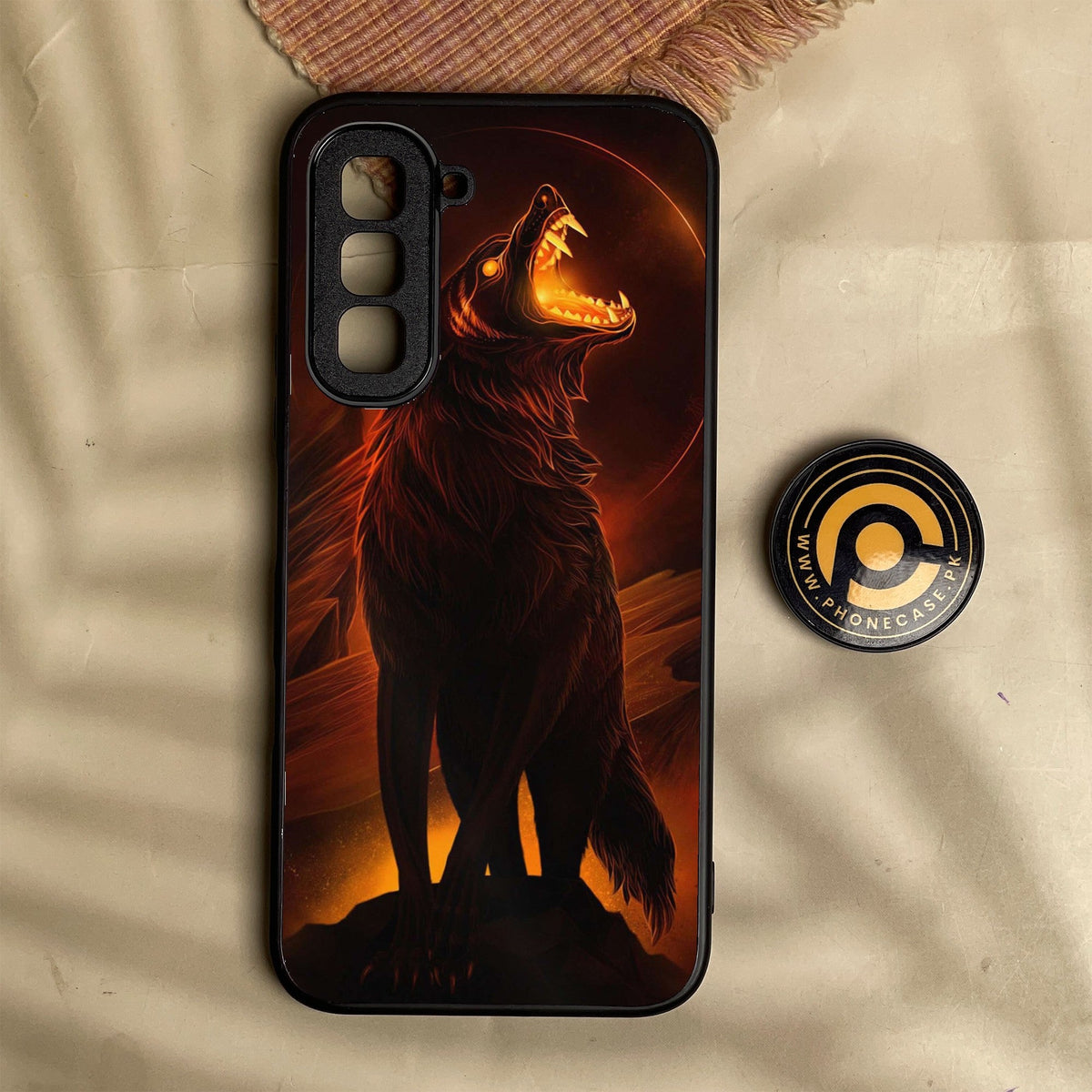 Infinix Hot 70 - Wolf Design 6 - Premium Metal Printed Soft Bumper Shock Proof Case